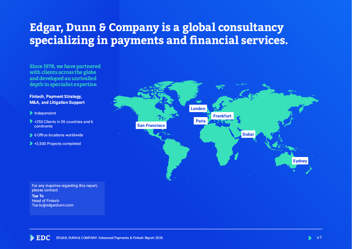 邓恩公司（EDC）：2026年高级支付与金融科技报告（英文版）：埃德加 第2页