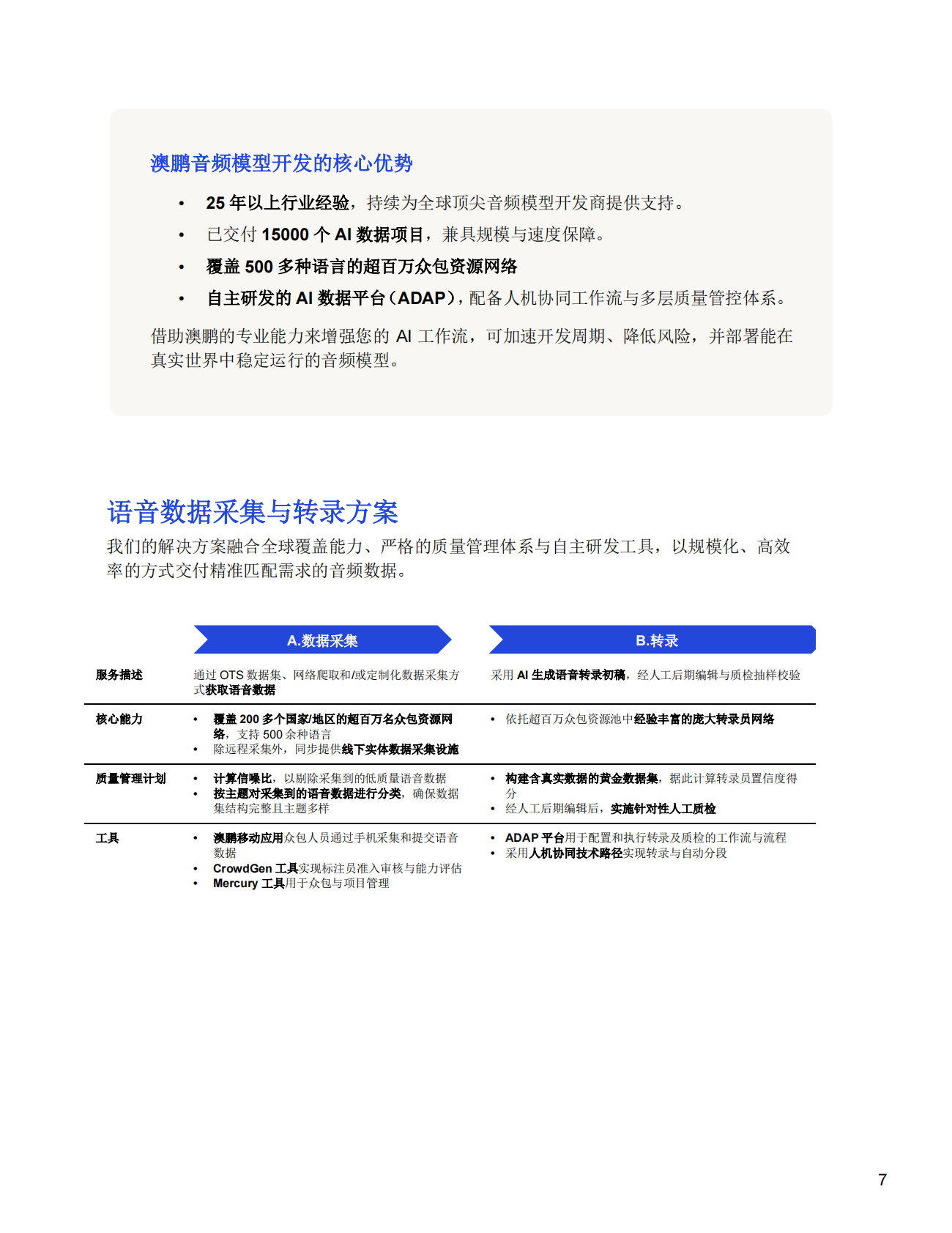 音频数据解决方案&mdash;从采集到部署： 端到端AI音频数据解决方案 第7页