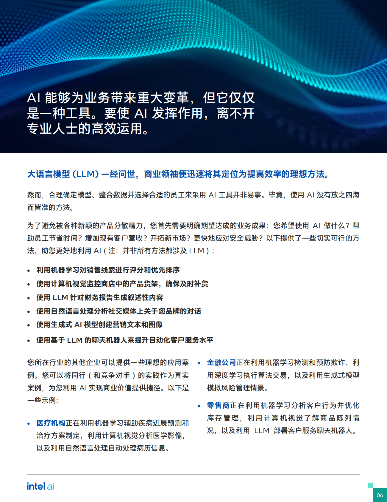 英特尔：2025年的六大常见AI业务挑战报告 第6页