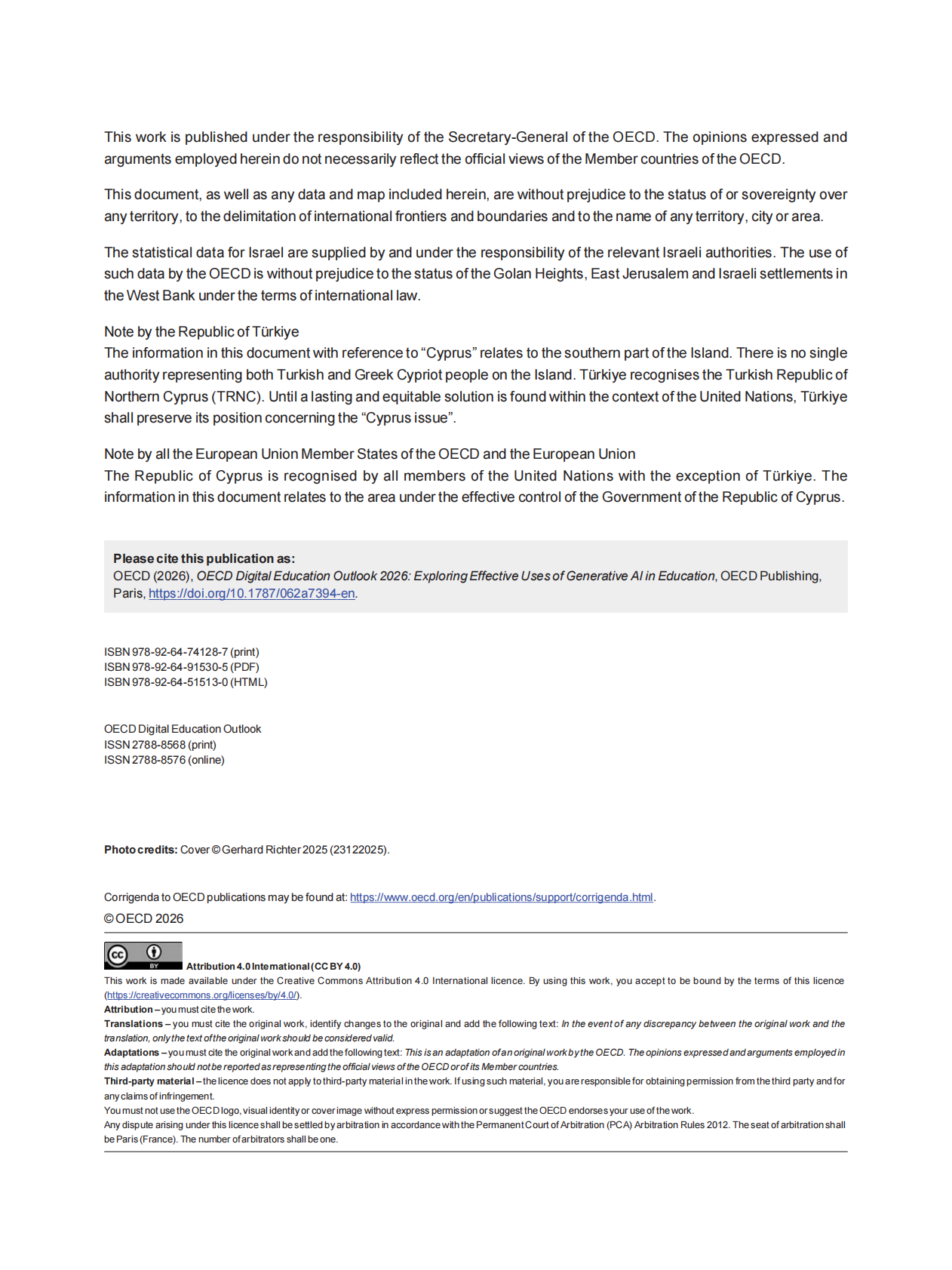 OECD经合组织：2026年数字教育展望报告：探索生成性人工智能在教育中的有效应用（英文版） 第4页