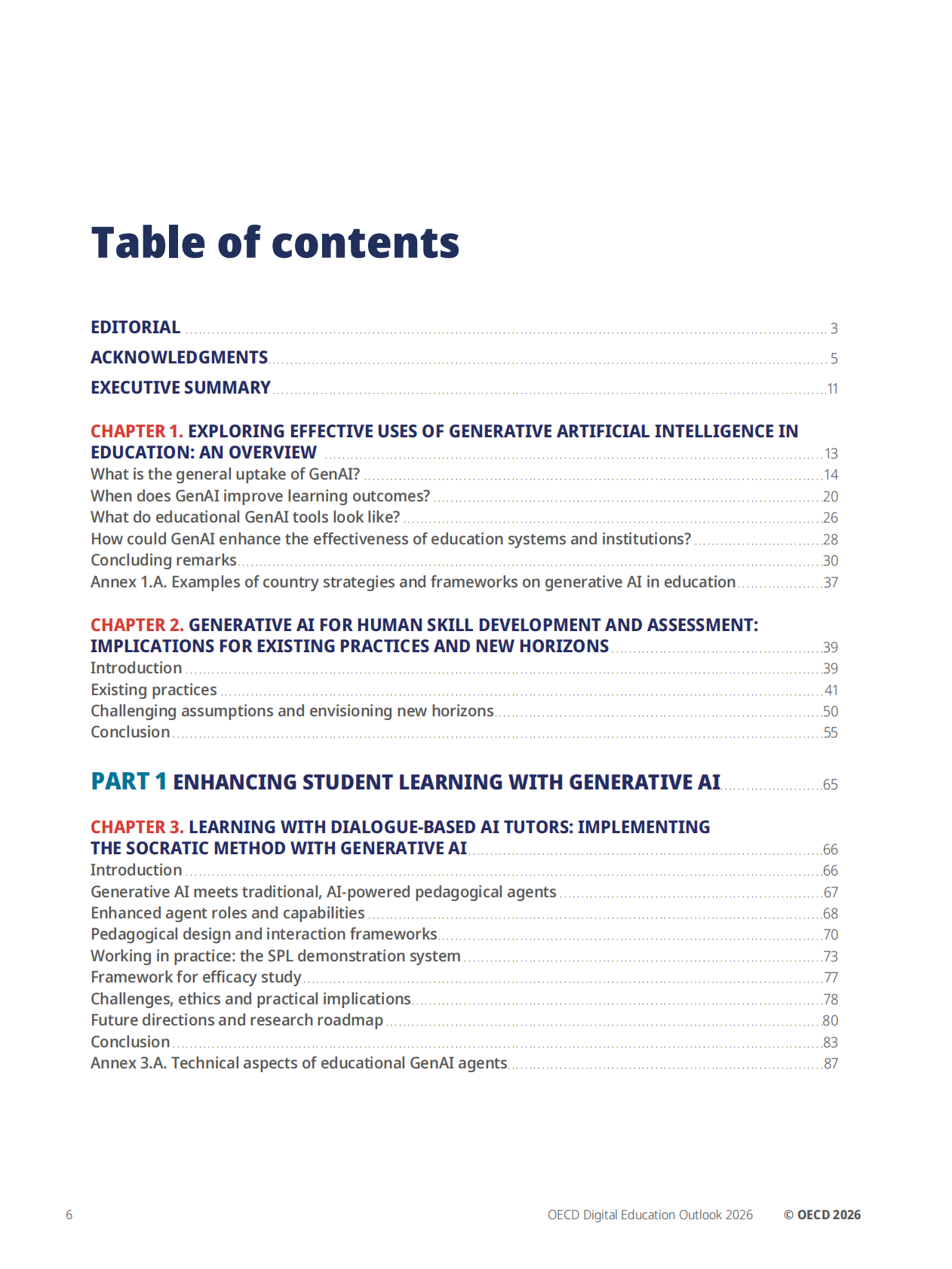 OECD经合组织：2026年数字教育展望报告：探索生成性人工智能在教育中的有效应用（英文版） 第8页