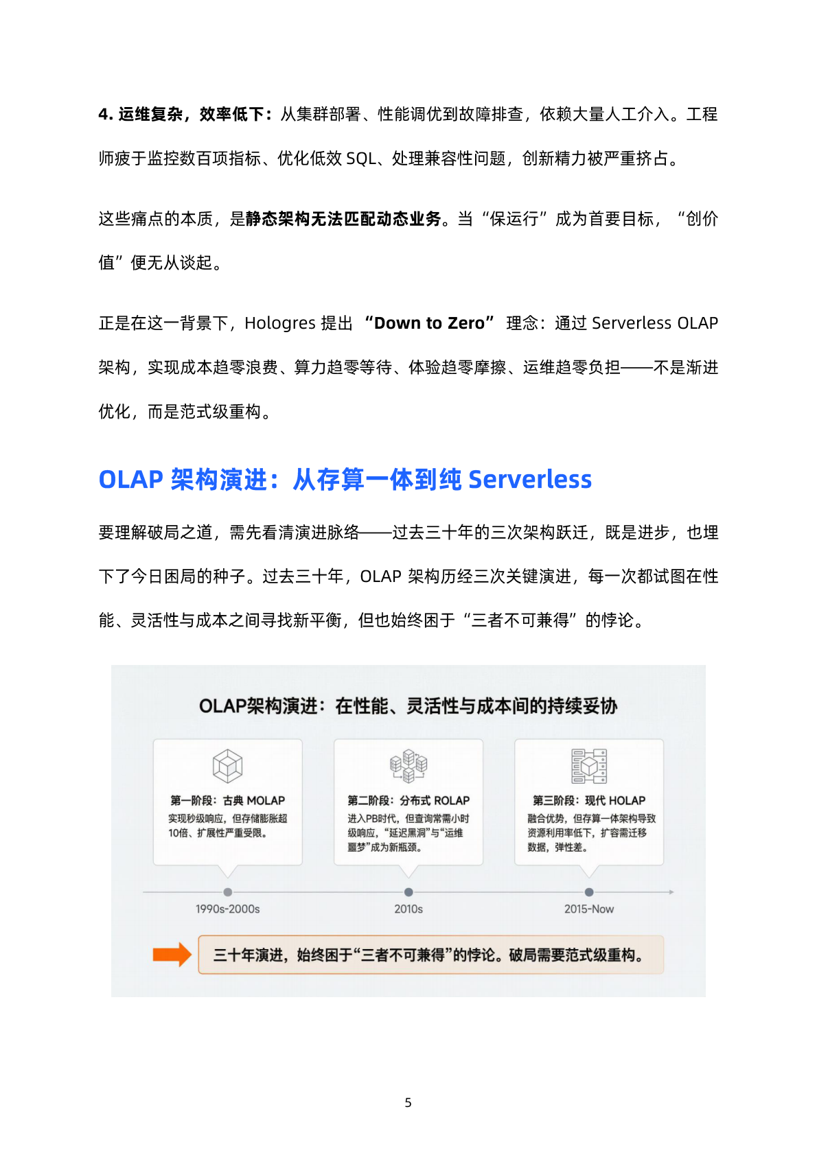 阿里云：2026年Down to Zero，Serverless OLAP技术白皮书 第5页
