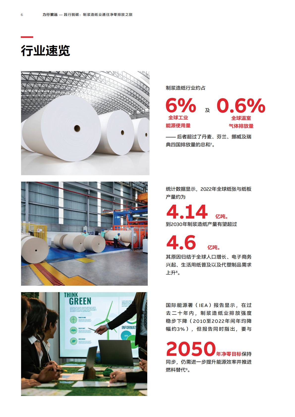 ABB：力行致远 &mdash; 践行脱碳：制浆造纸业通往净零排放之旅 第6页
