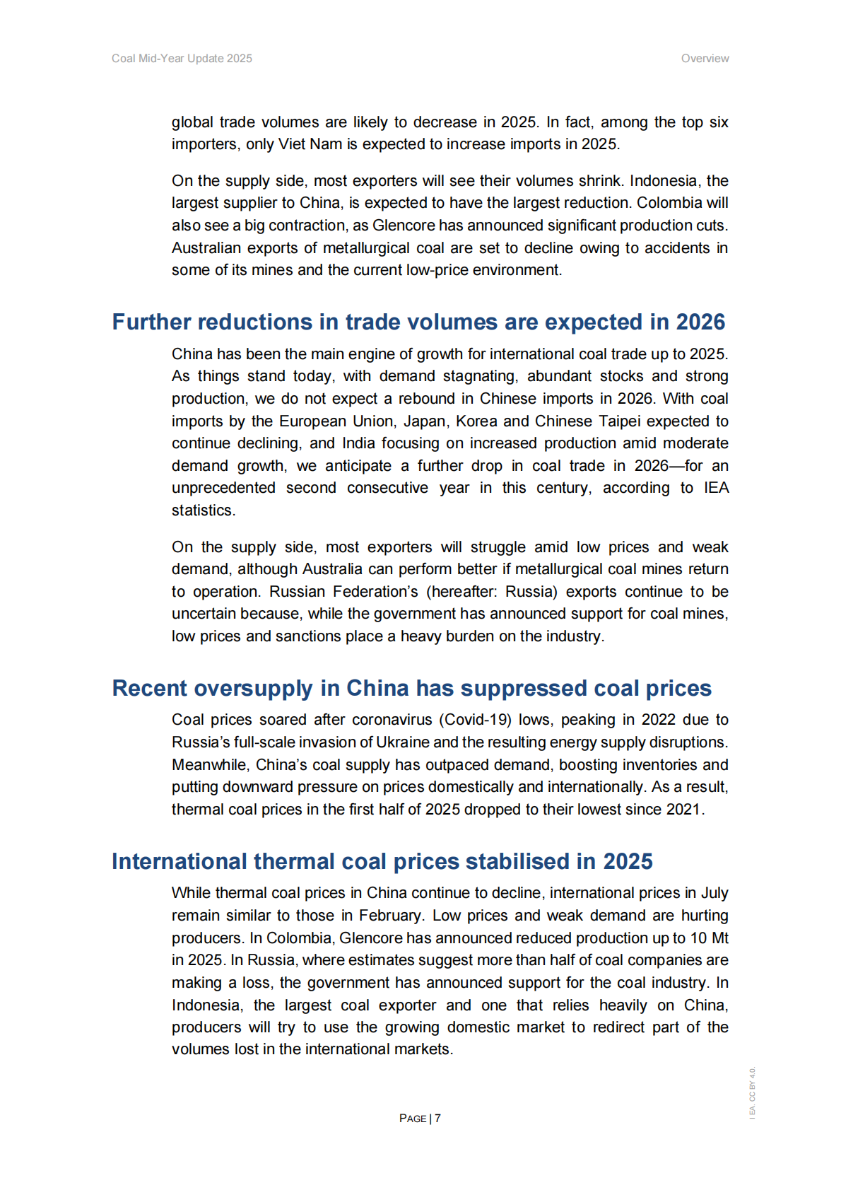 IEA：2025年年中煤炭报告（英文） 第7页