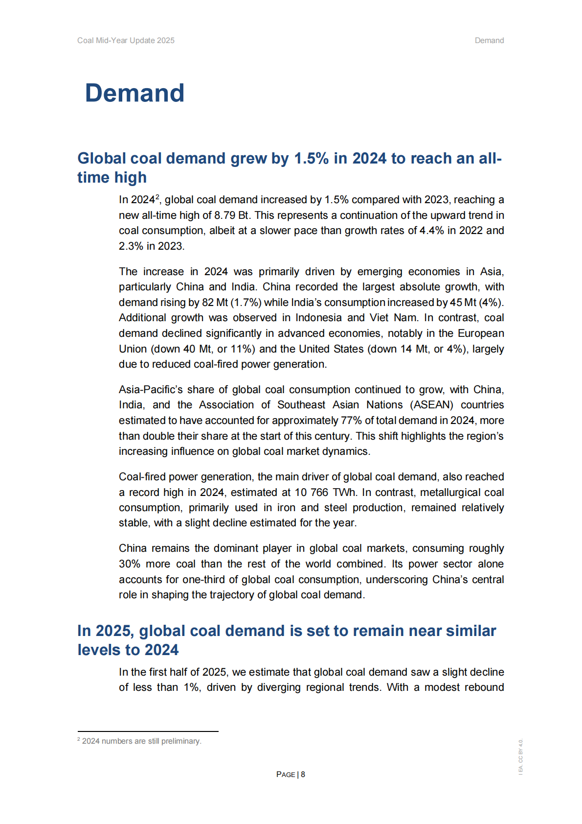 IEA：2025年年中煤炭报告（英文） 第8页