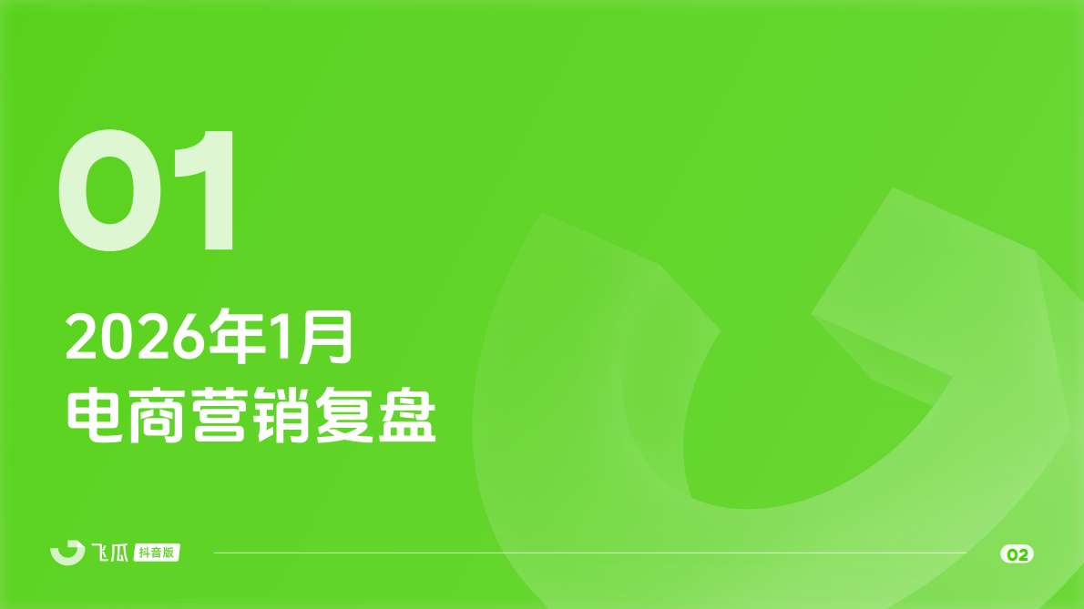 飞瓜数据：2026年1月飞瓜抖音电商营销月报 第3页
