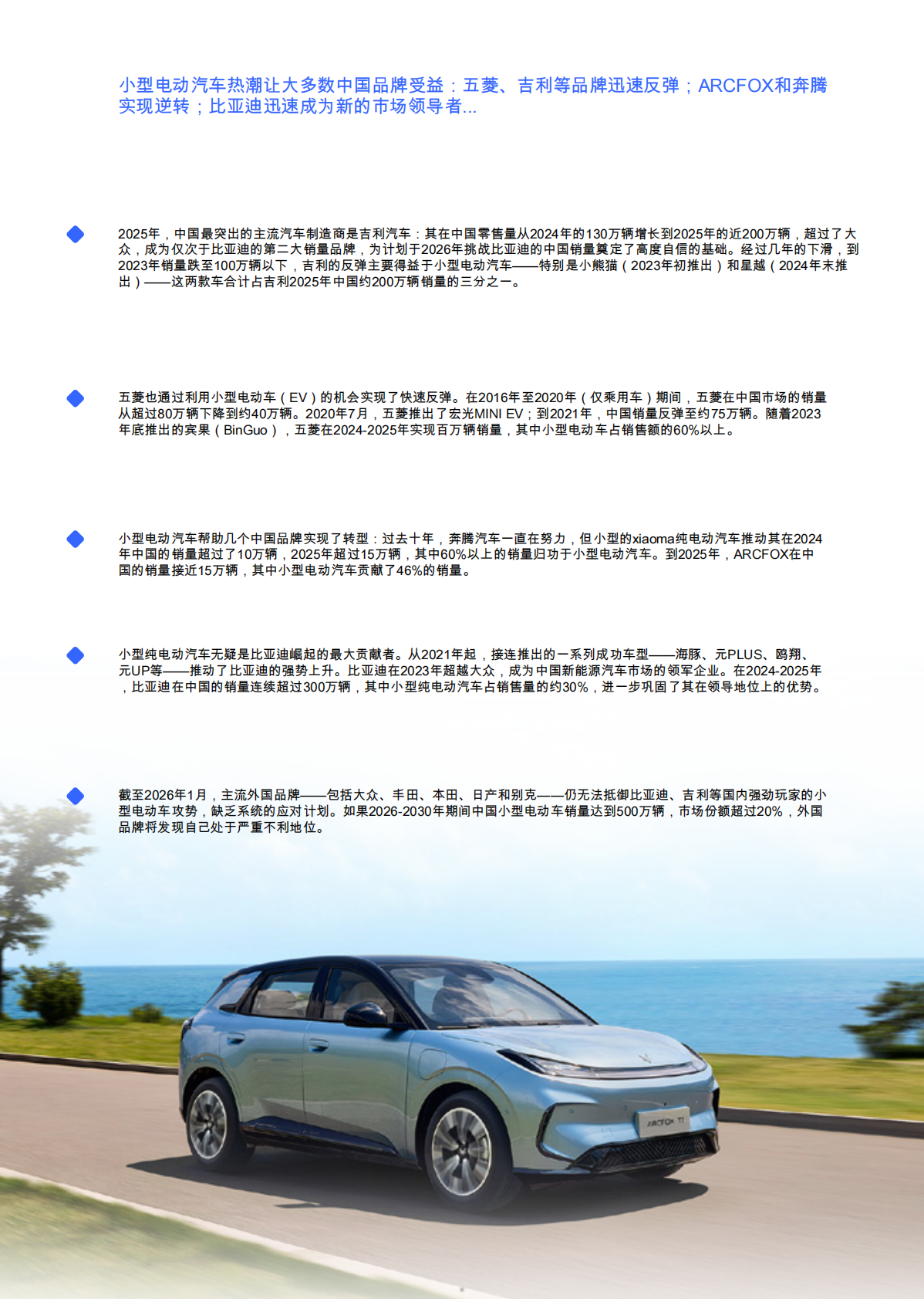 易车研究院：小型电动汽车行业市场竞争力洞察（2026） 第5页