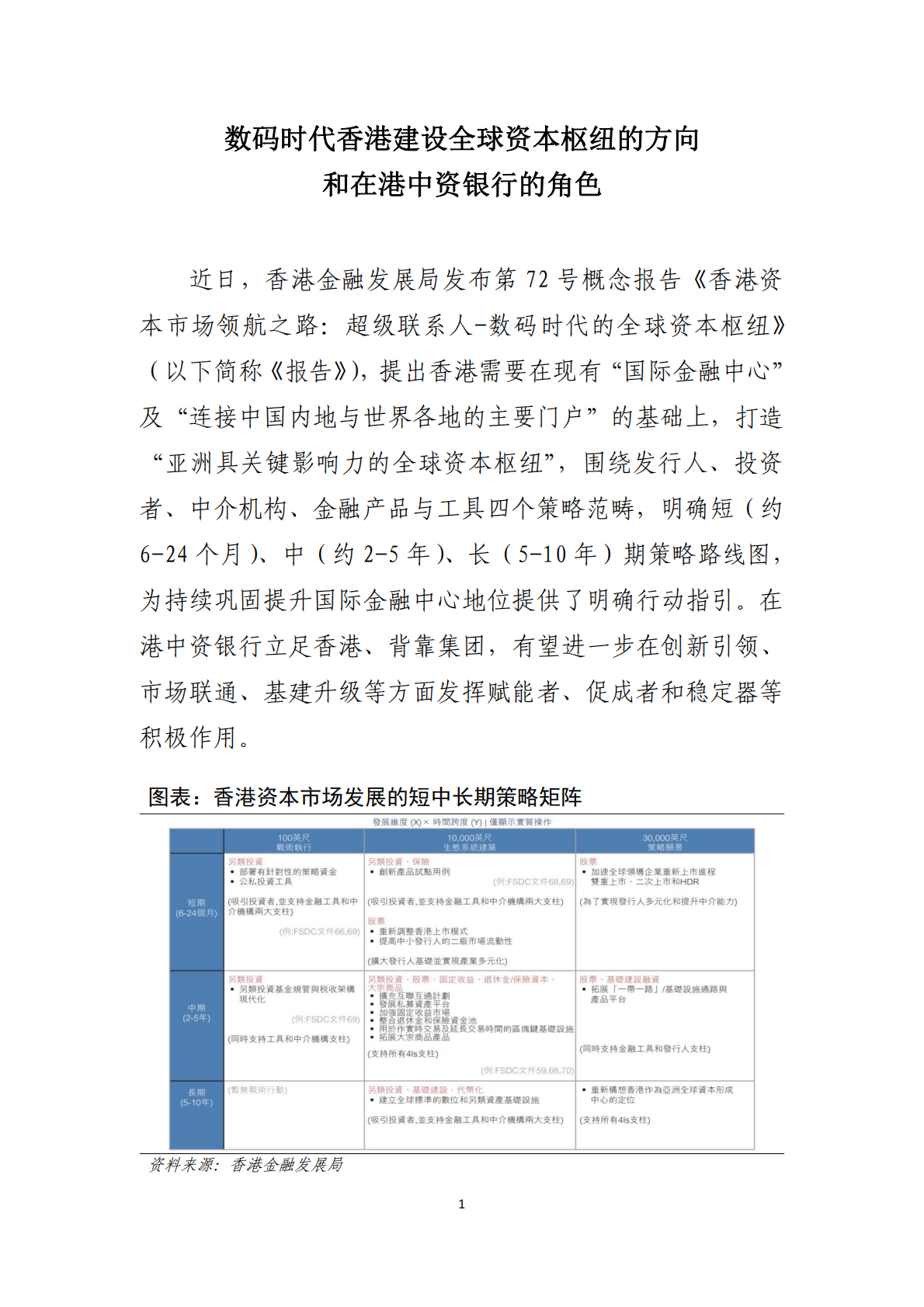 中国工商银行：数码时代香港建设全球资本枢纽的方向和在港中资银行的角色 第2页