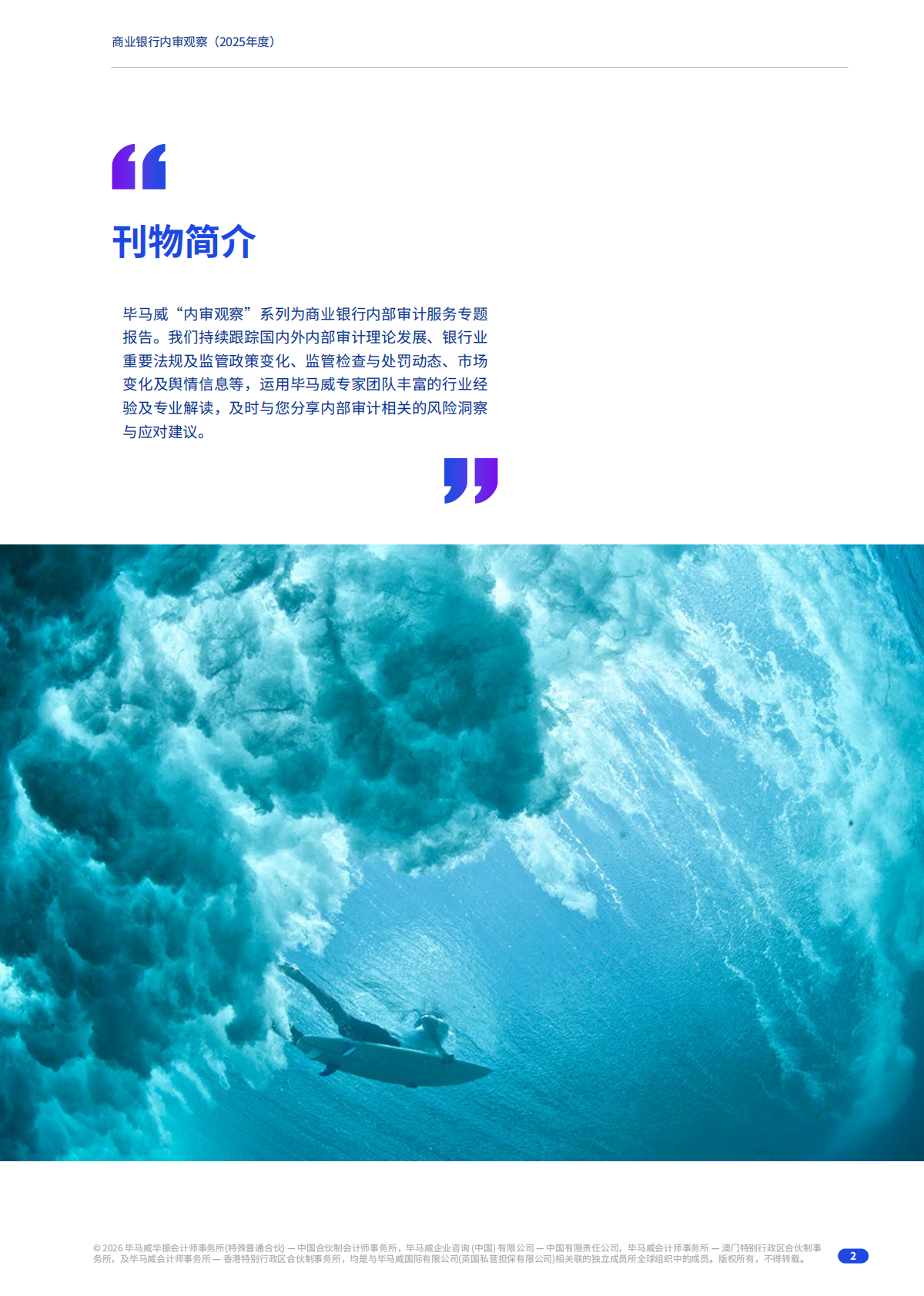 毕马威：2025年度商业银行内审观察报告 第2页