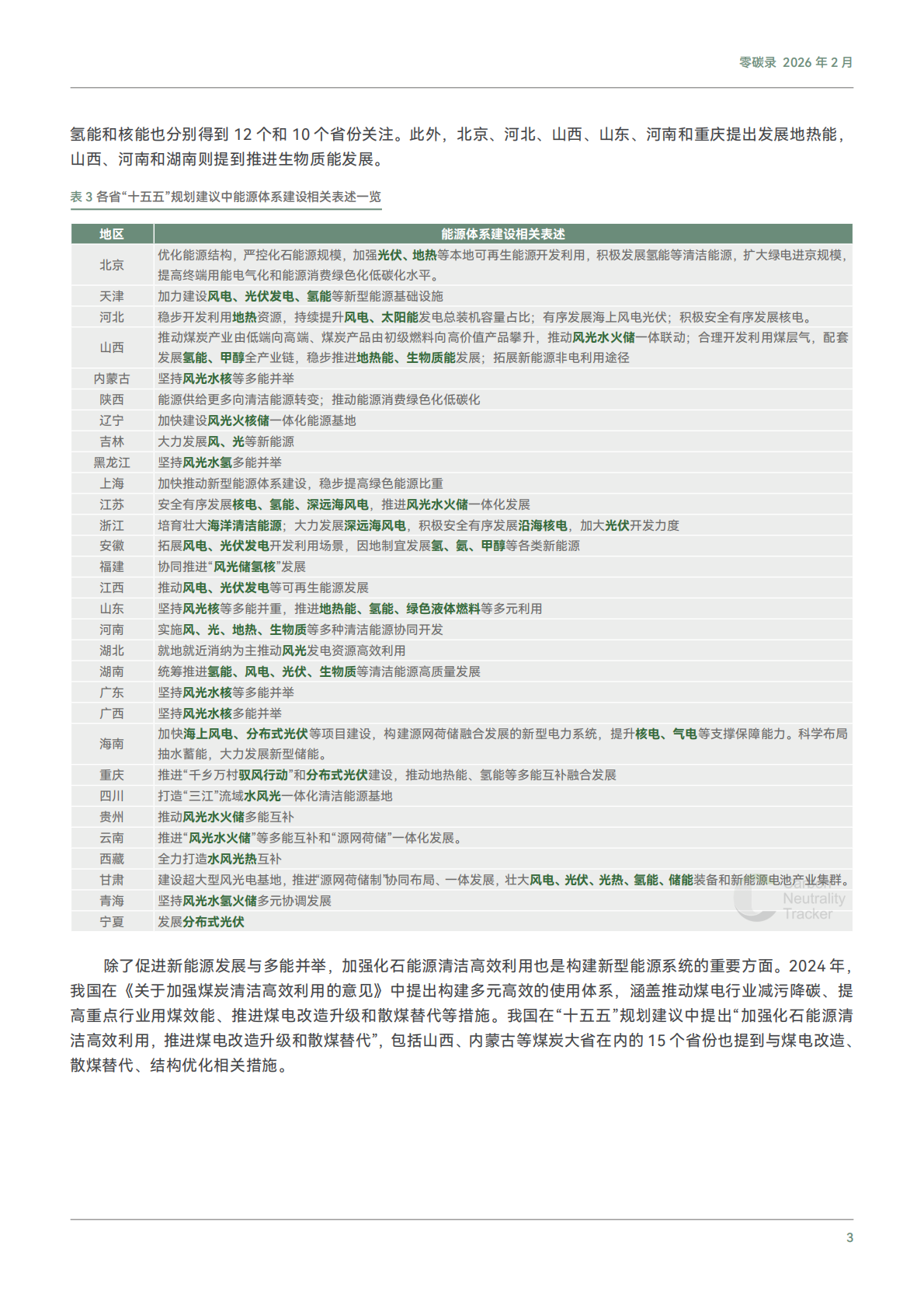 零碳录：省级&ldquo;十五五&rdquo;规划建议中的双碳关键词 第7页