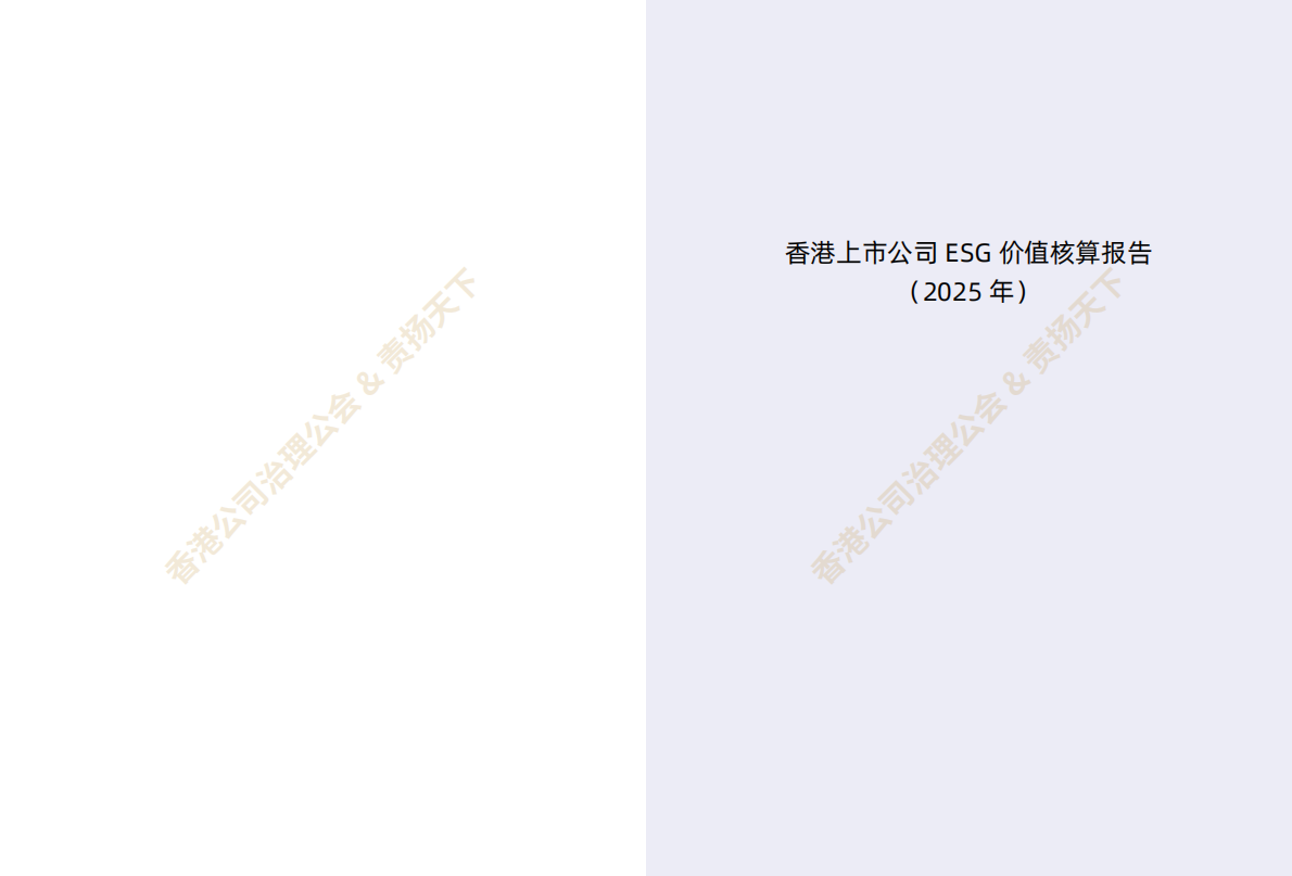 香港公司治理公会：香港上市公司ESG价值核算报告（2025） 第2页