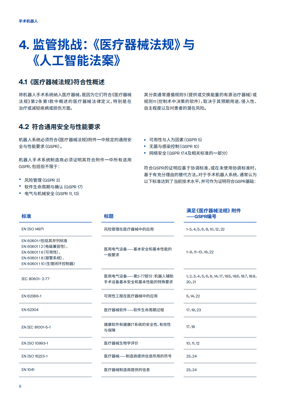T&Uuml;V南德意志集团：2026全球市场准入的机遇与挑战白皮书&mdash;&mdash;手术机器人 第8页