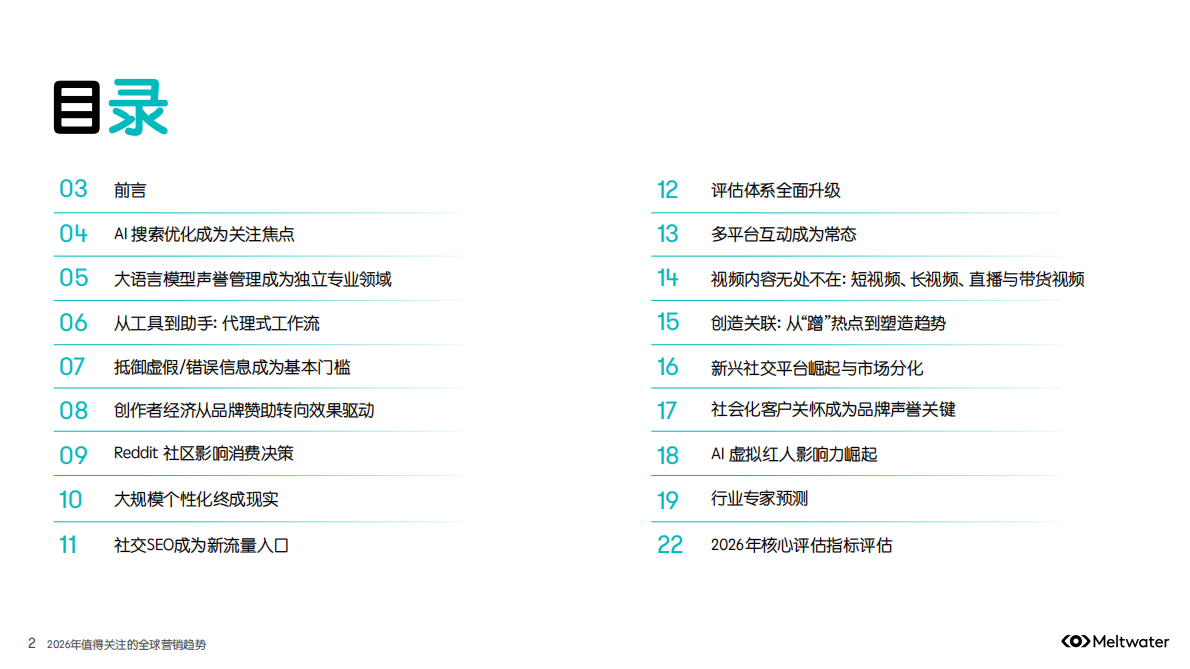 Meltwater融文：2026年值得关注的全球营销趋势报告 第2页