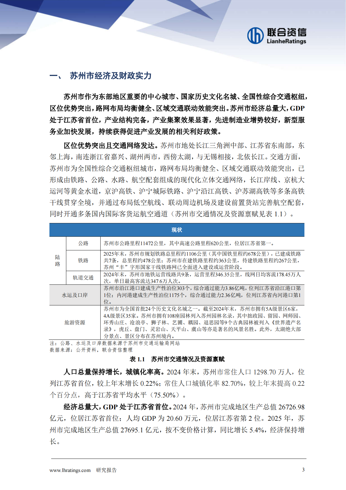 苏州篇：地方政府与城投企业债务风险研究报告 第3页