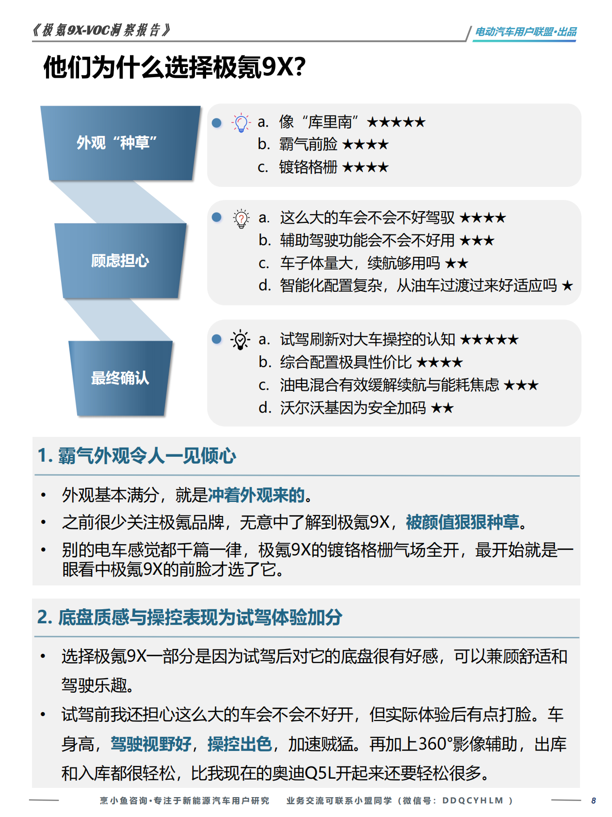 电动汽车用户联盟：极氪9x-VOC洞察报告&mdash;&mdash;基于271位车主的真实VOC 第8页