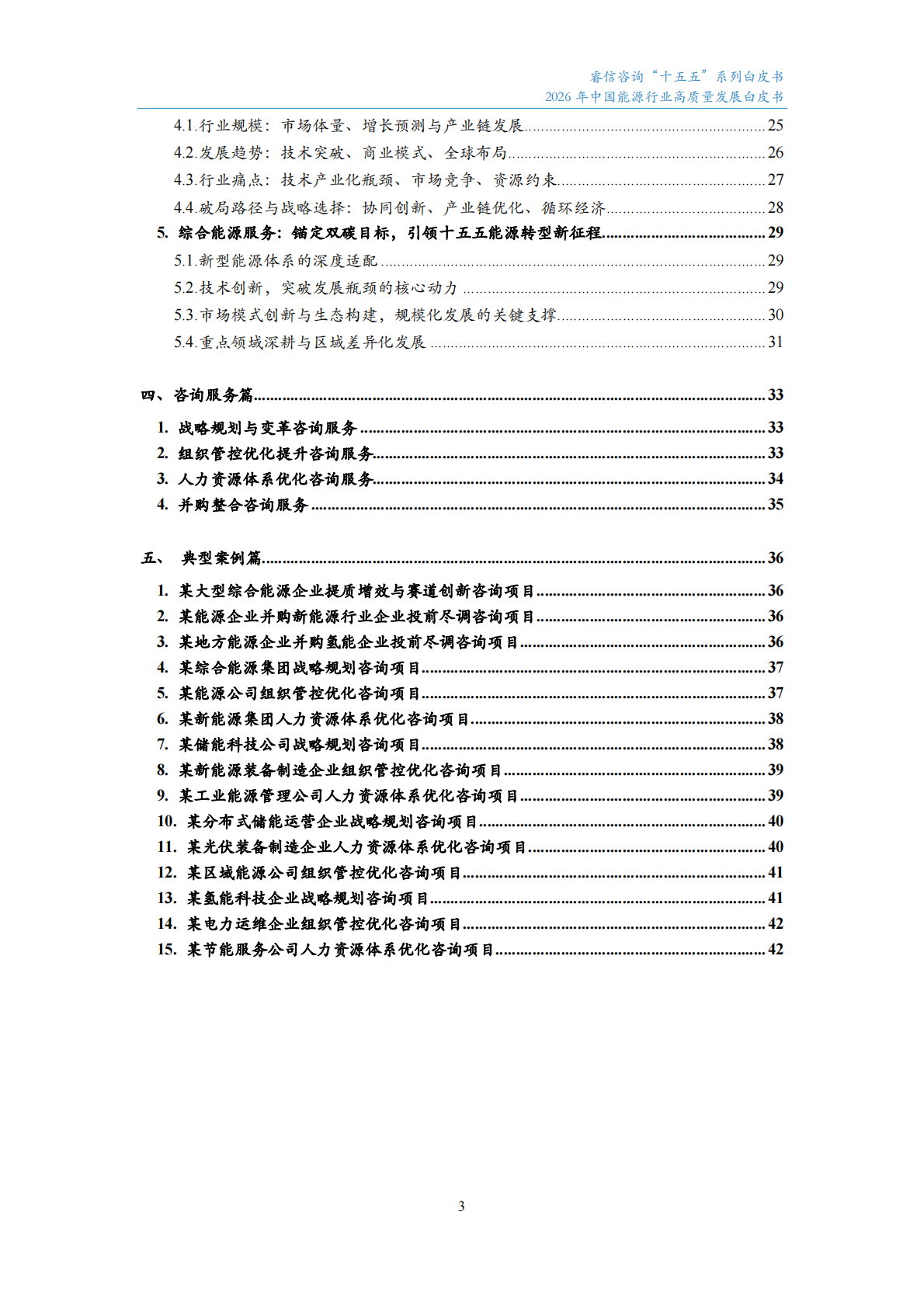 睿信咨询：2026年中国能源行业高质量发展白皮书 第4页
