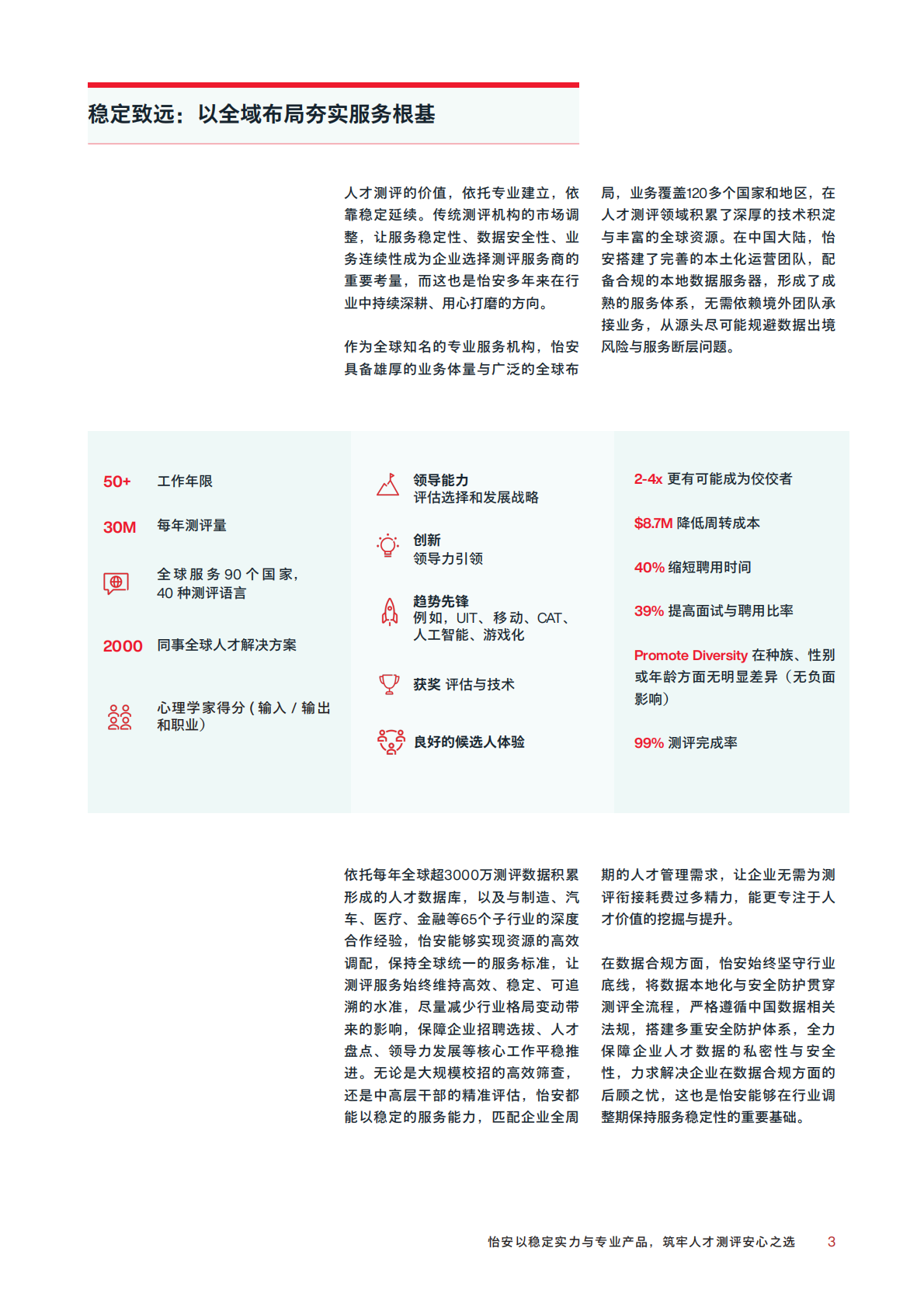 AON怡安智库：2026年怡安以稳定实力与专业产品筑牢人才测评安心之选报告 第3页