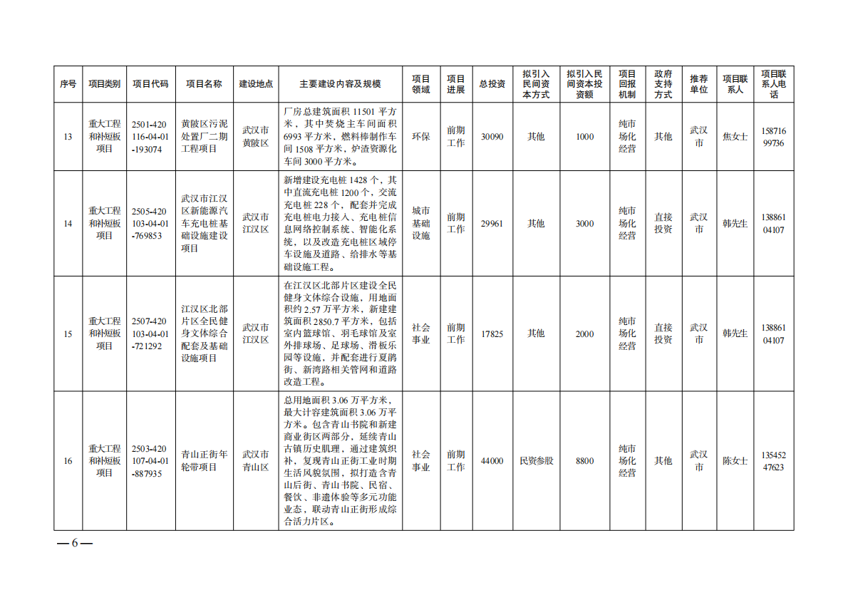 2025年第二批面向民间资本的投资项目清单 第6页