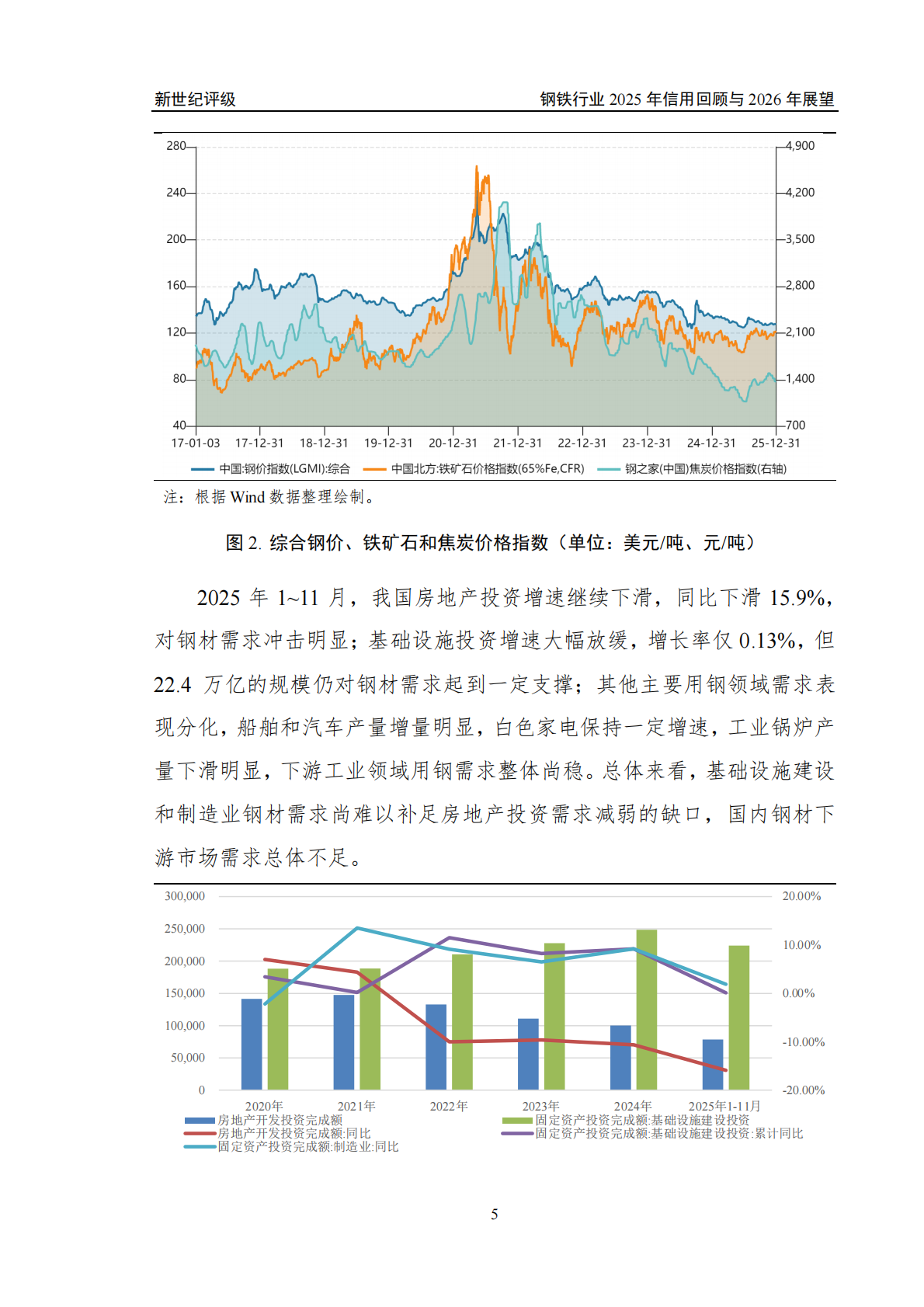 钢铁行业2025年信用回顾与2026年展望-新世纪评级 第5页
