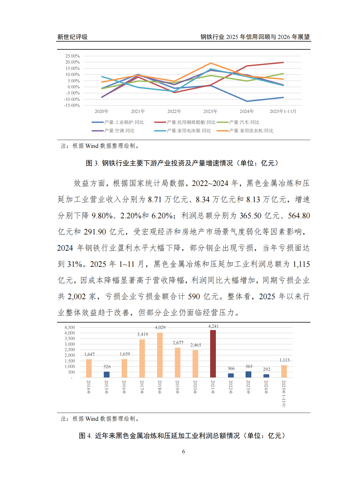 钢铁行业2025年信用回顾与2026年展望-新世纪评级 第6页