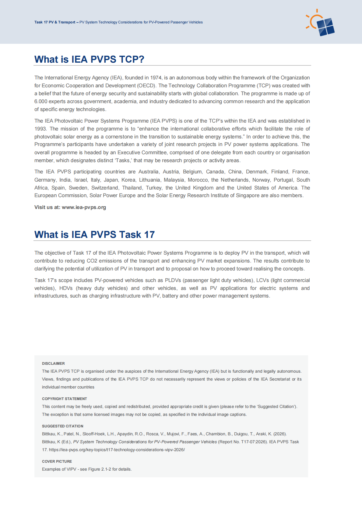 2026年光伏乘用车光伏系统技术考量研究报告（英文版）-IEA PVPS 第2页