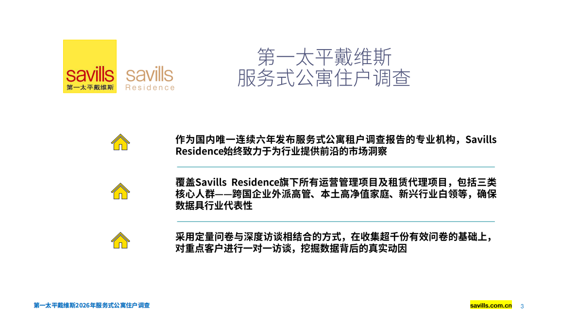2026年服务式公寓住户调查报告-第一太平戴维斯 第3页