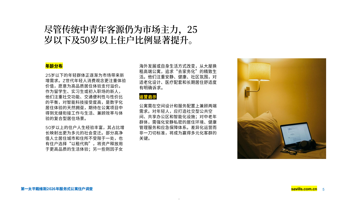 2026年服务式公寓住户调查报告-第一太平戴维斯 第5页