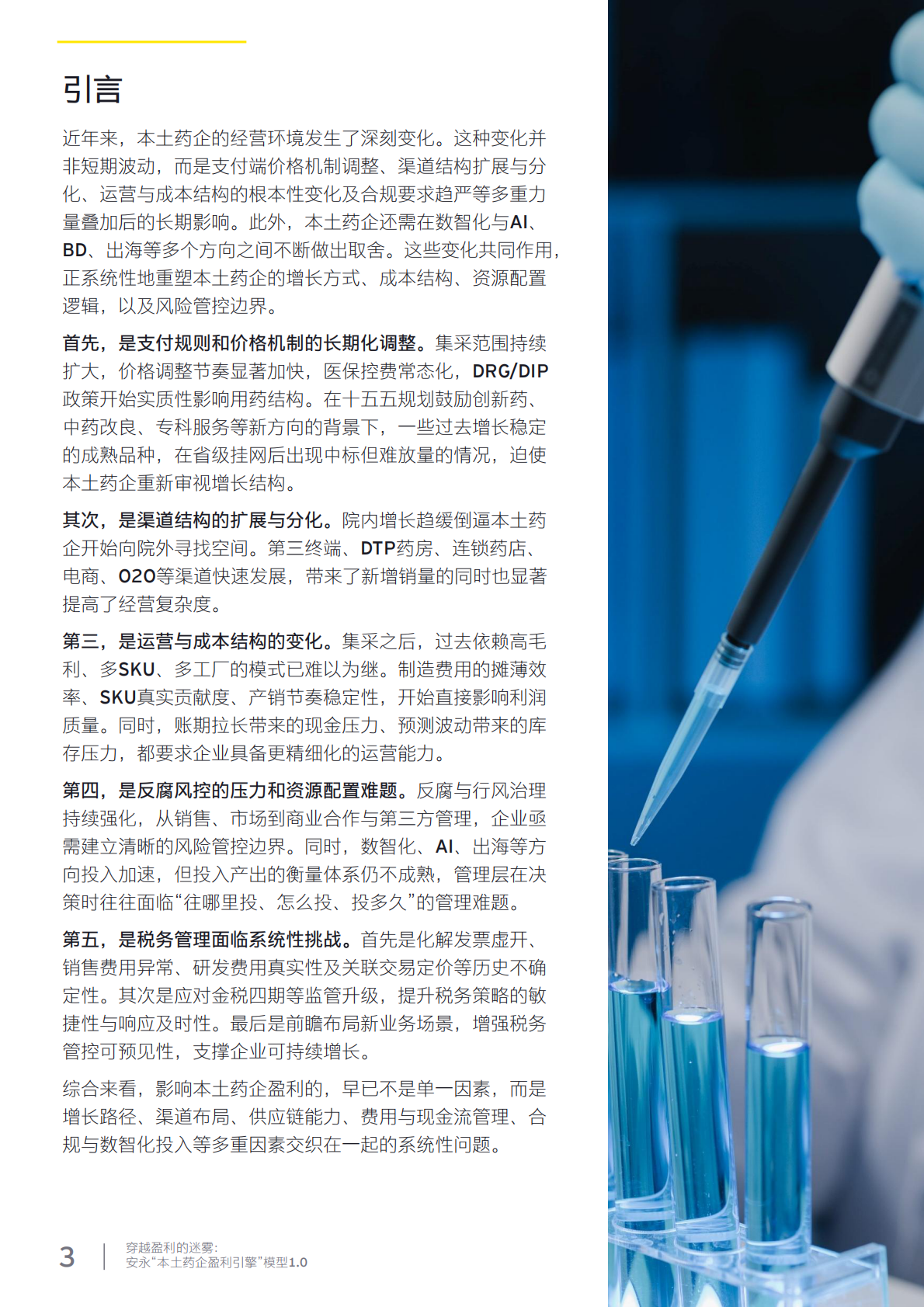 穿越盈利的迷雾：安永&ldquo;本土药企盈利引擎&rdquo;模型1.0&mdash;&mdash;供应链与财务篇-安永 第3页