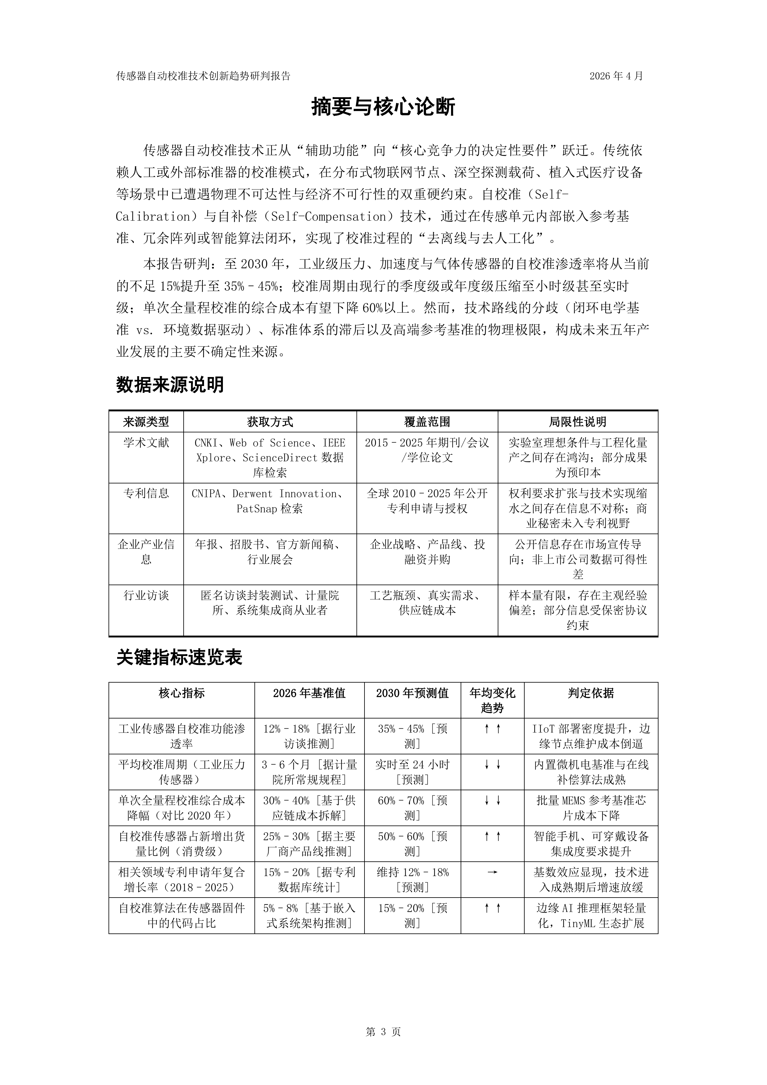 2026年传感器自动校准技术创新趋势研判报告-国家知识产权局 第3页