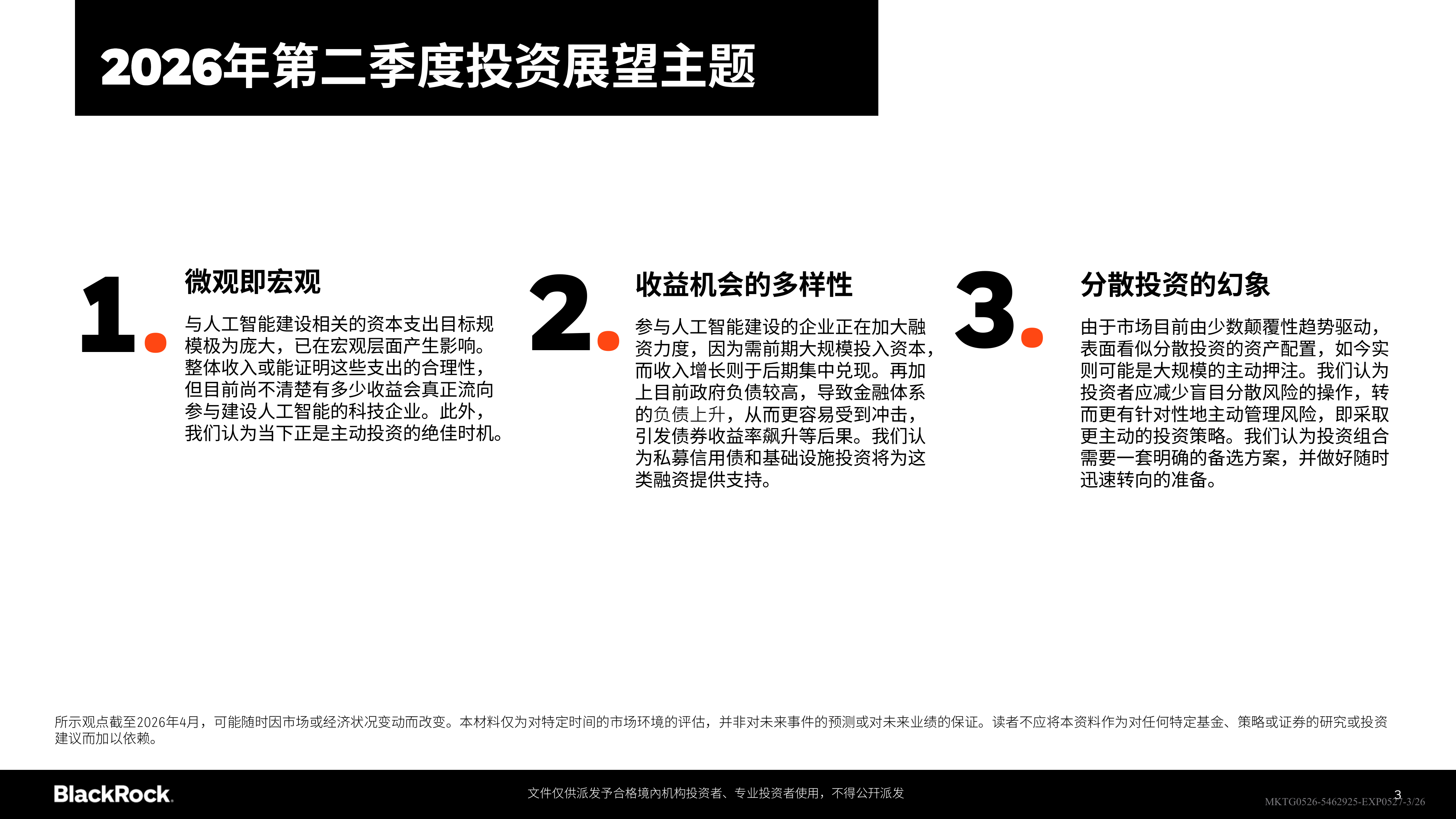 2026年第二季度全球投资展望报告-贝莱德 第3页