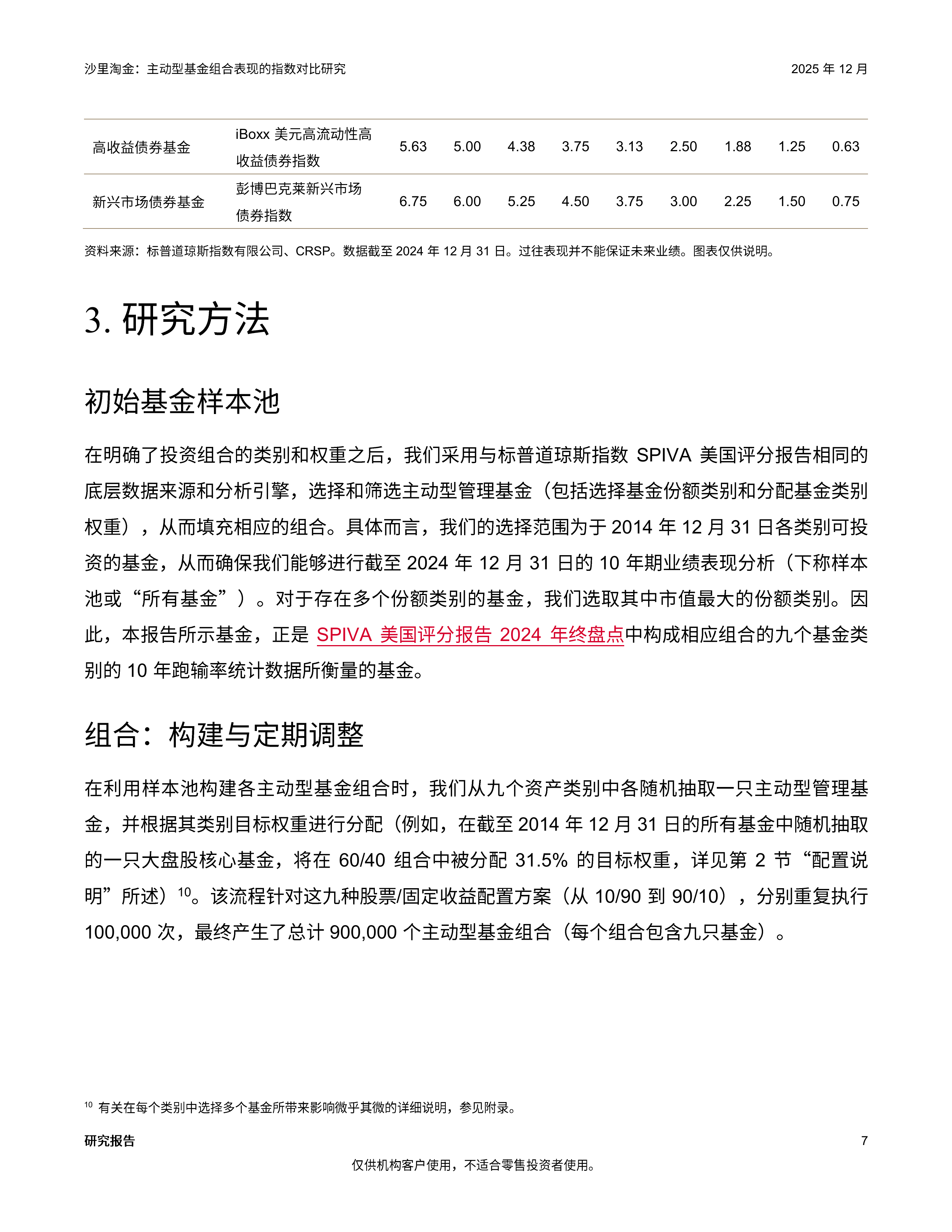 2026沙里淘金主动型基金组合表现的指数对比研究报告-标普全球 第7页