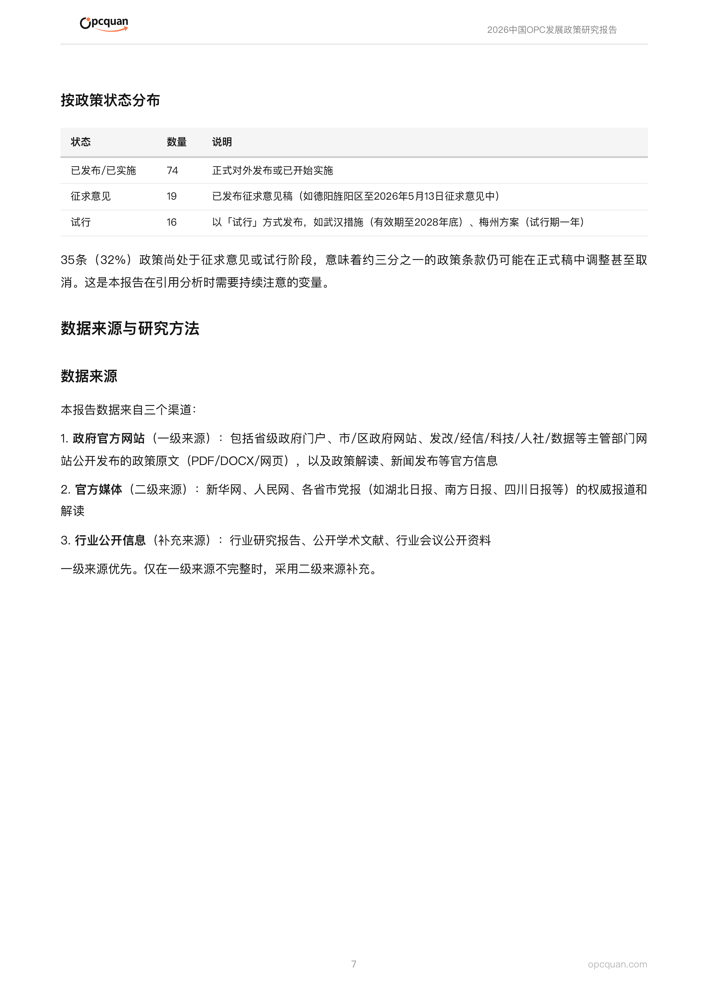 2026中国OPC发展政策研究报告-OPC圈 第7页