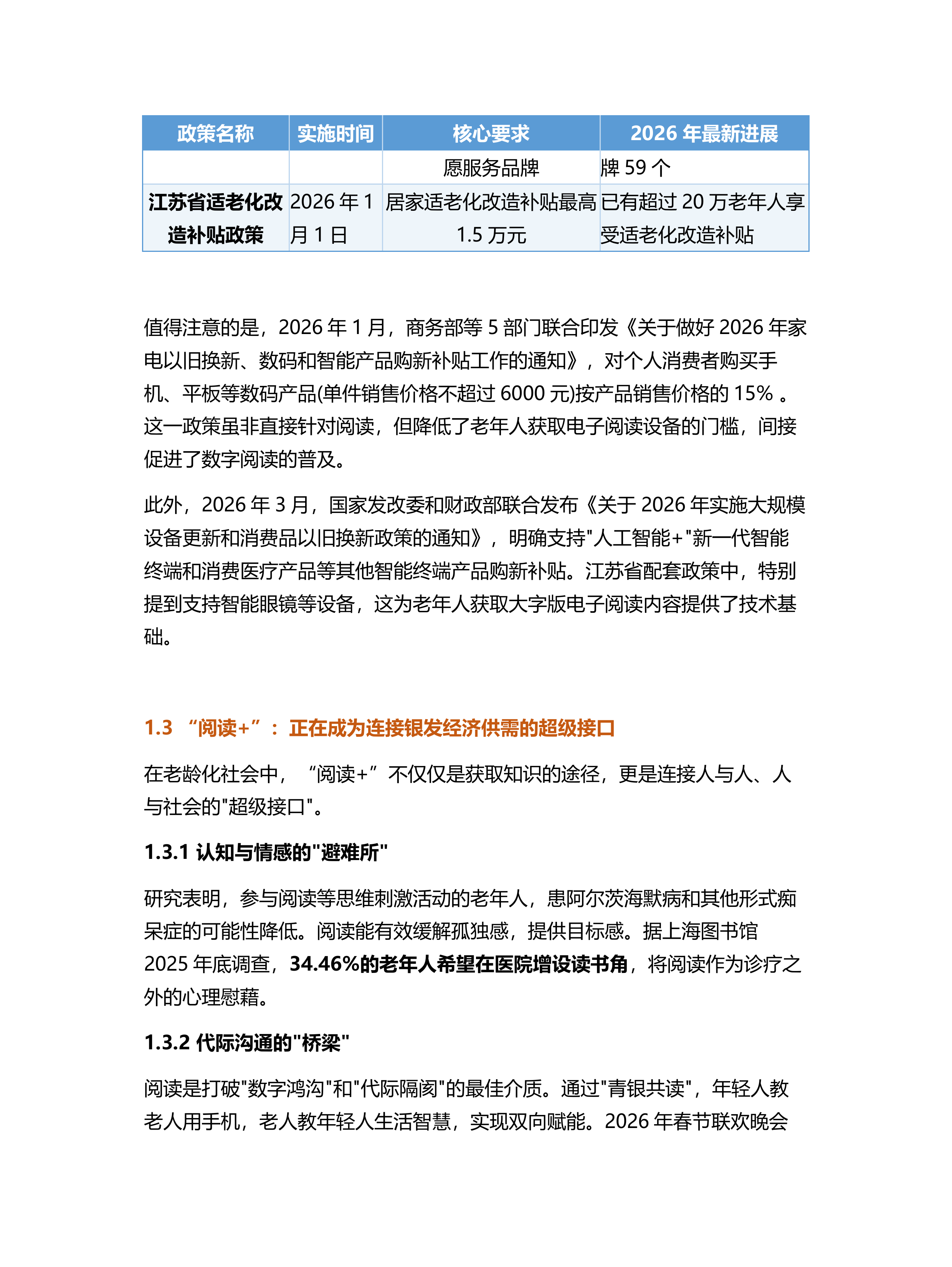 2026中国银龄阅读全景洞察报告-盘古智库 第6页