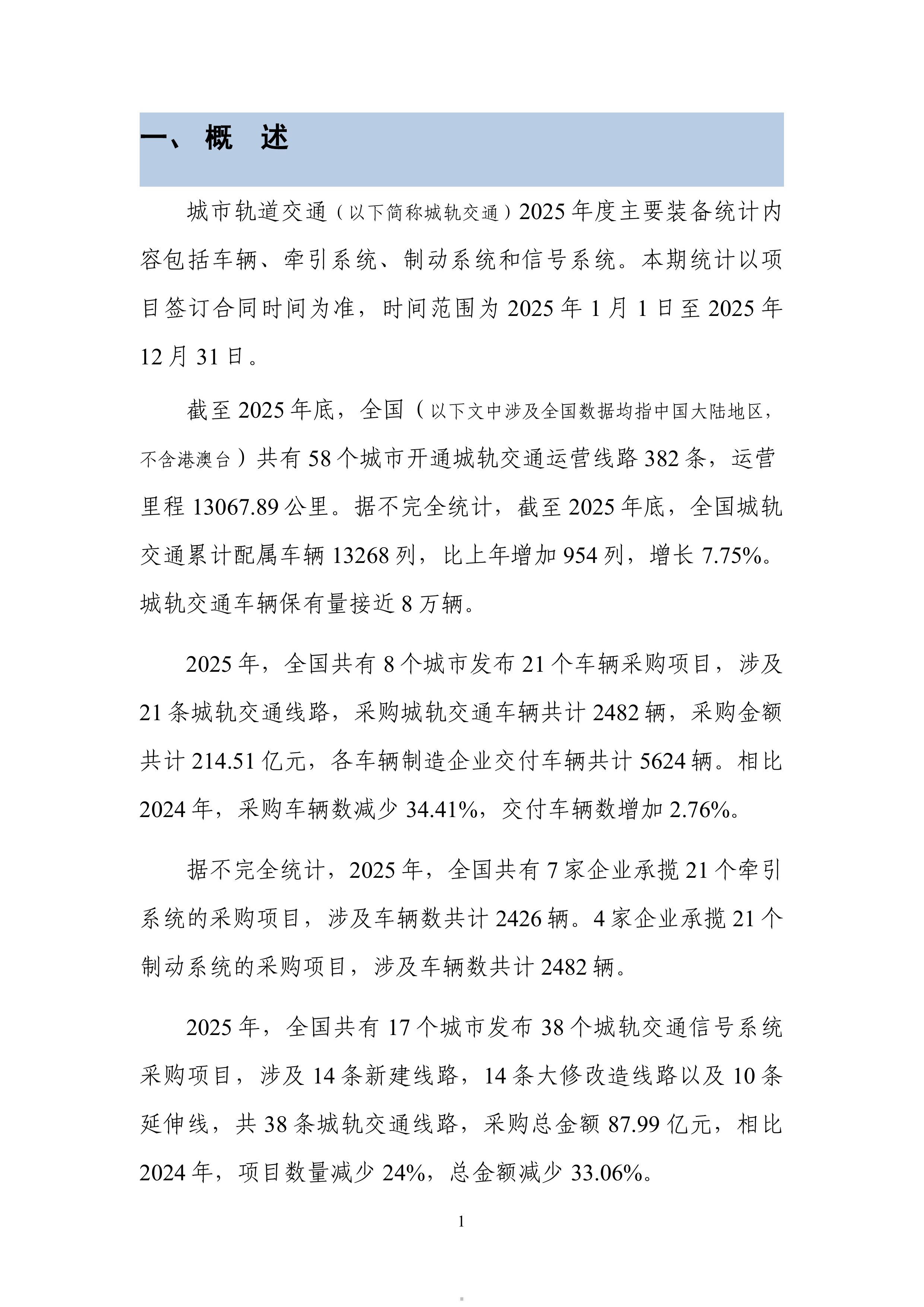 城市轨道交通2025年度主要装备统计报告-中国城市轨道交通协会 第5页