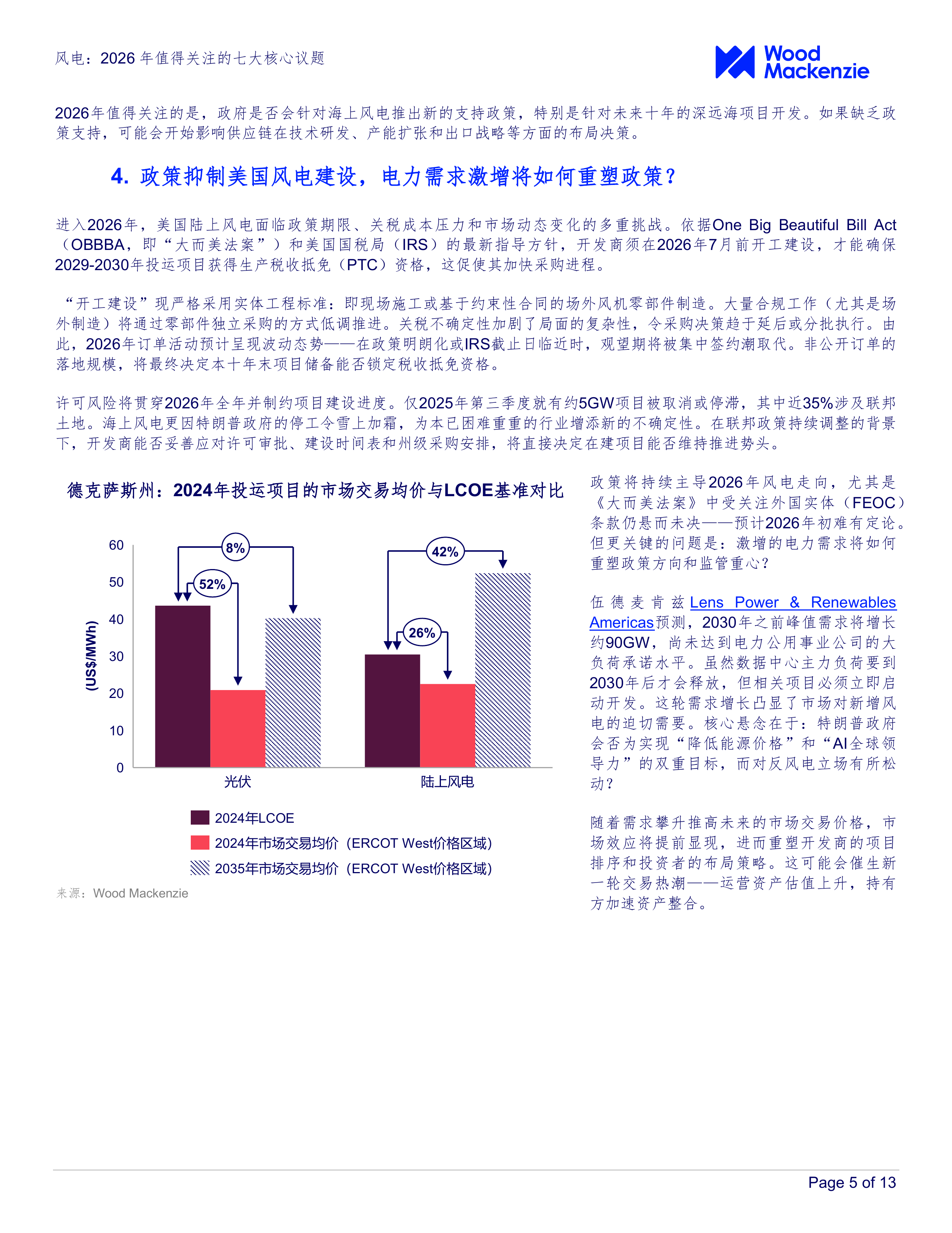风电：2026年值得关注的七大核心议题-Wood Mackenzie 第5页
