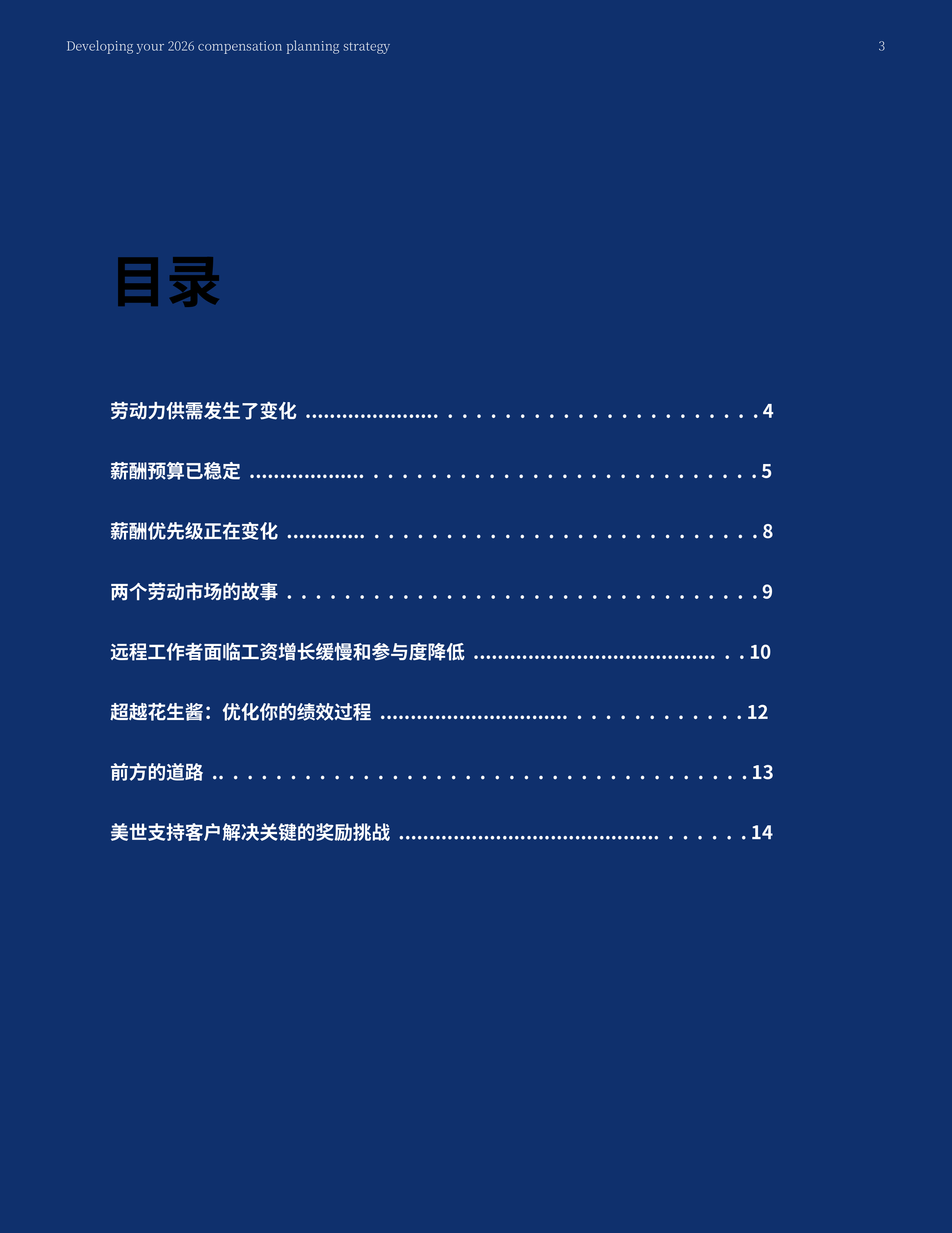 2026年薪酬规划策略报告-将塑造现代整体奖励决策的趋势-美世 第3页