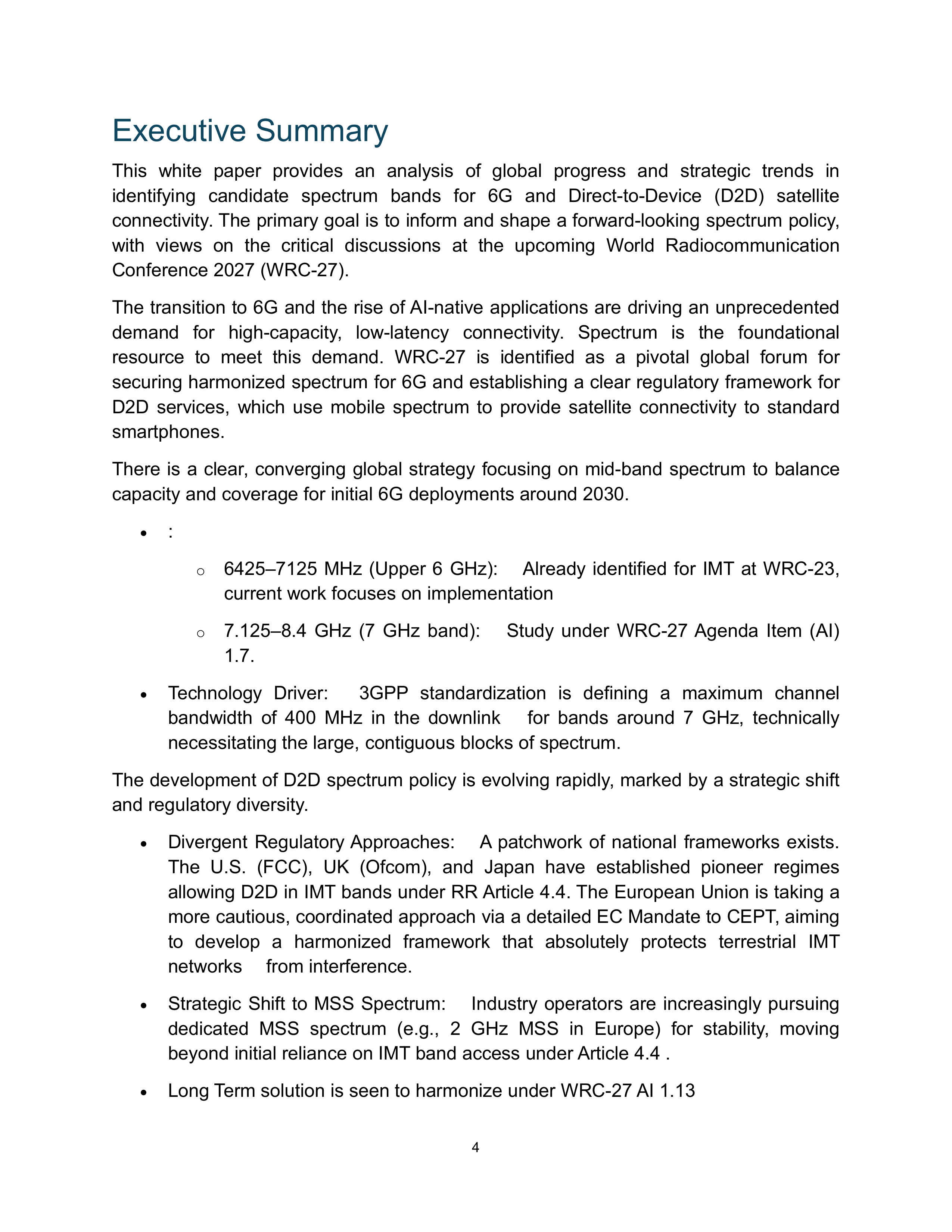 2026全球6G与设备直连卫星系统候选频段进展分析及我国频谱研究展望白皮书-全球6G技术大会 第6页