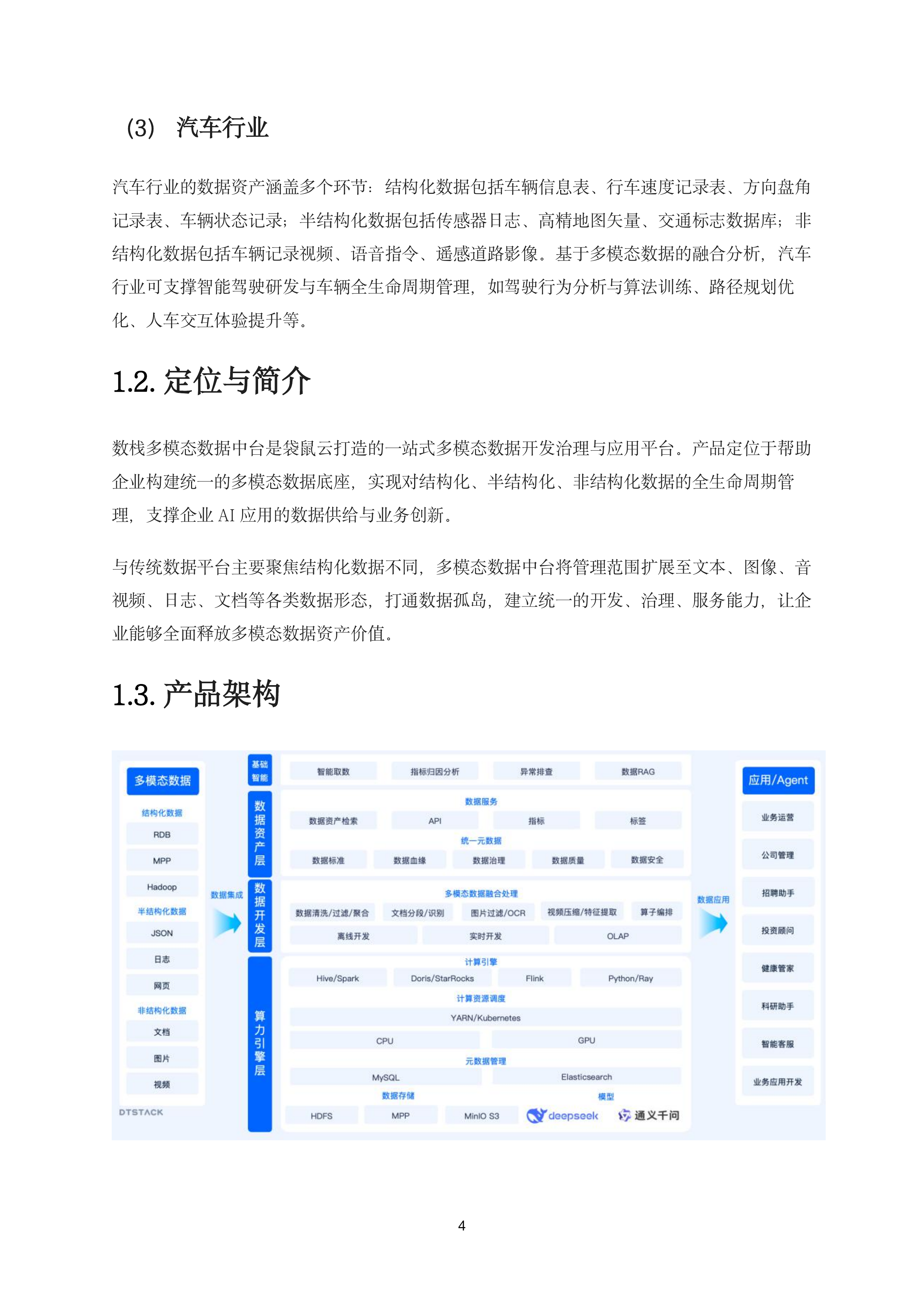 袋鼠云：数栈&middot;多模态数据智能中台产品白皮书 第7页