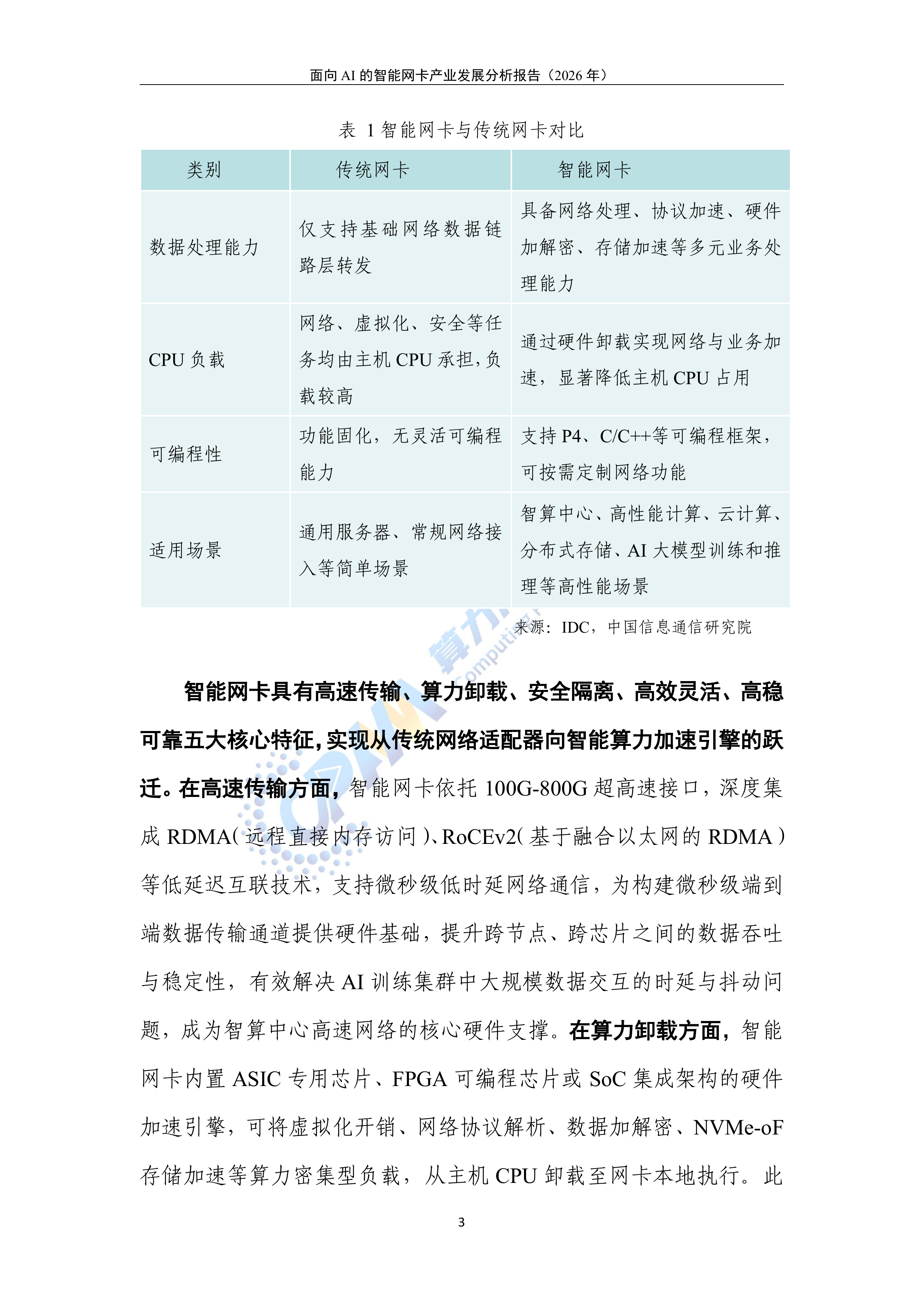 面向AI的智能网卡产业发展分析报告（2026年）-算力产业发展方阵 第7页