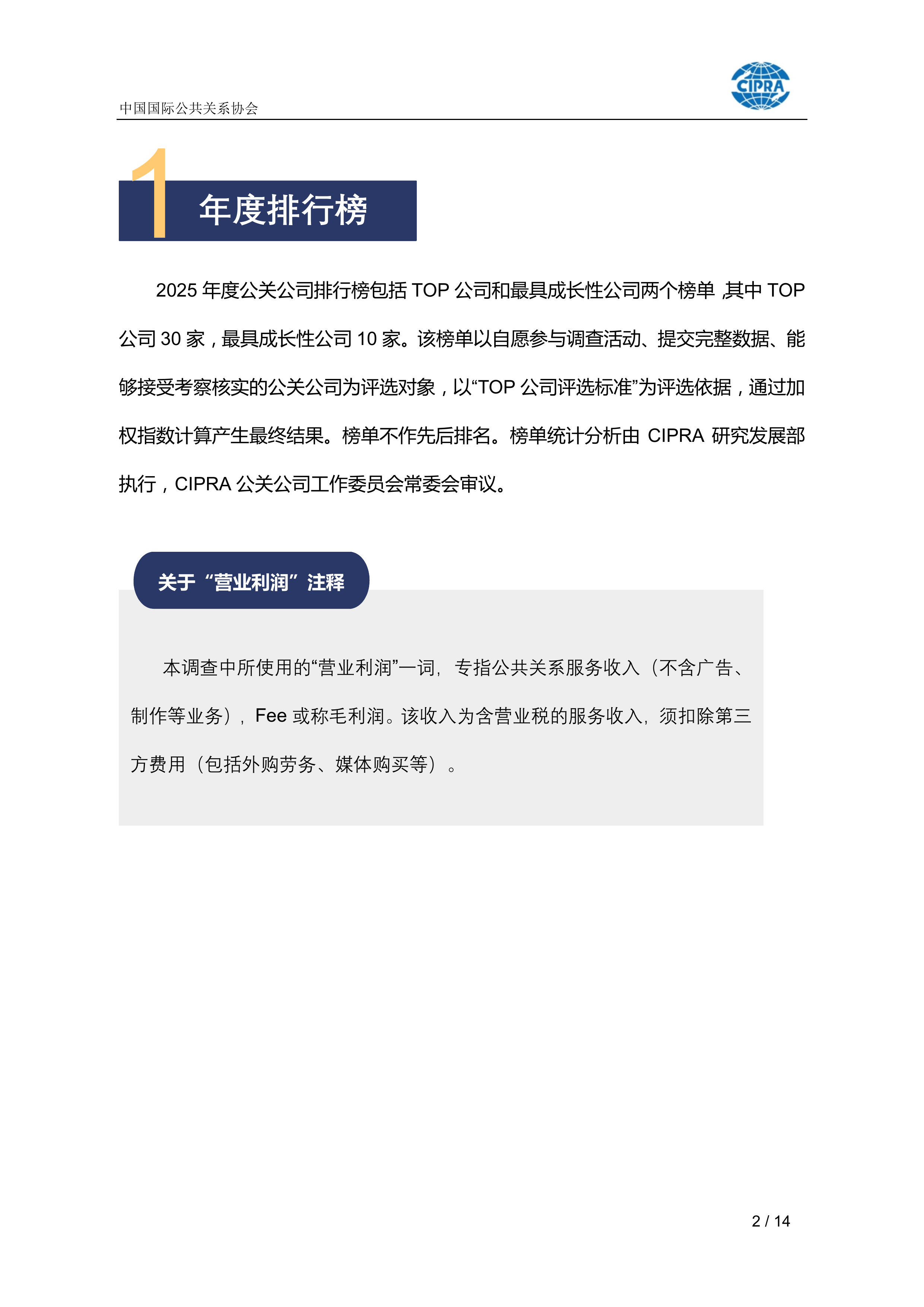 中国公共关系业2025年度调查报告-CIPRA 第2页