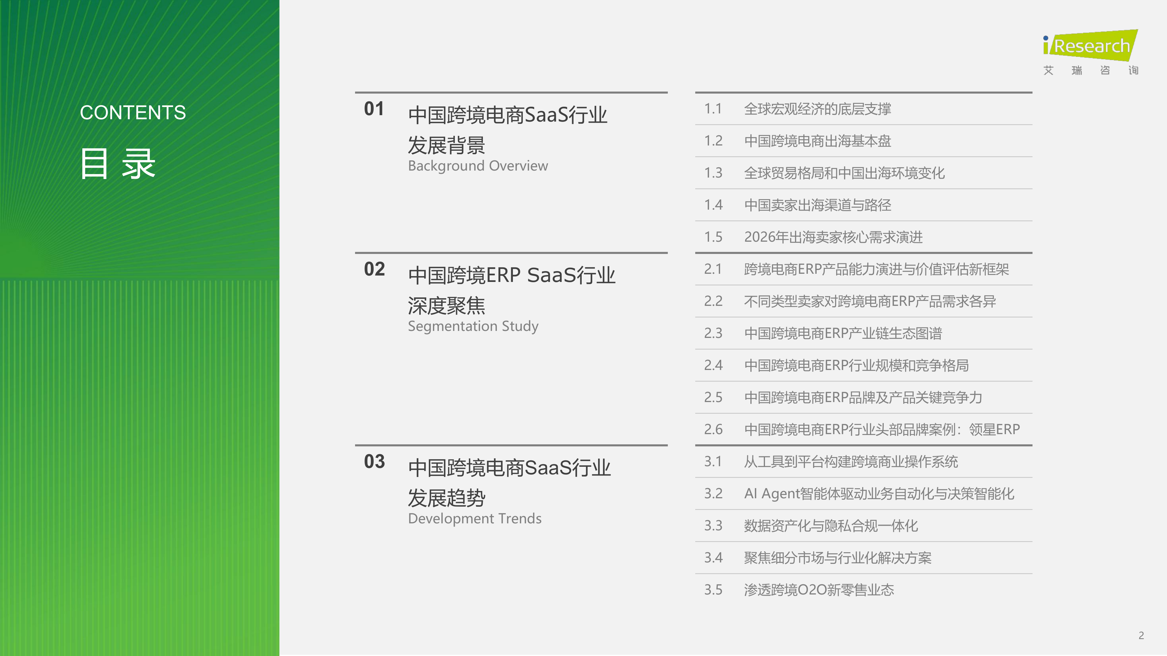 2026年中国跨境电商SaaS市场行业报告-艾瑞咨询 第2页
