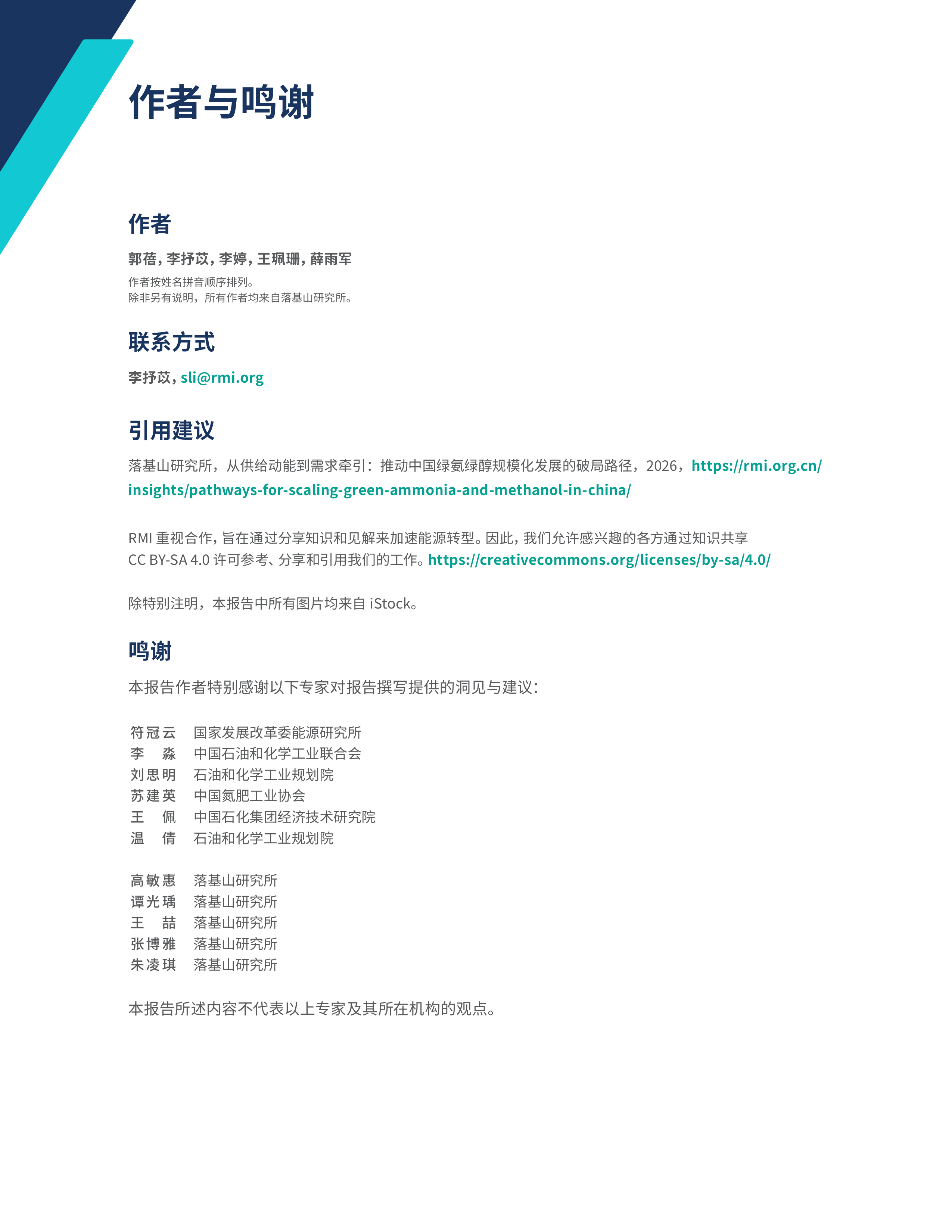 从供给动能到需求牵引：推动中国绿氨绿醇规模化发展的破局路径-RMI 第3页