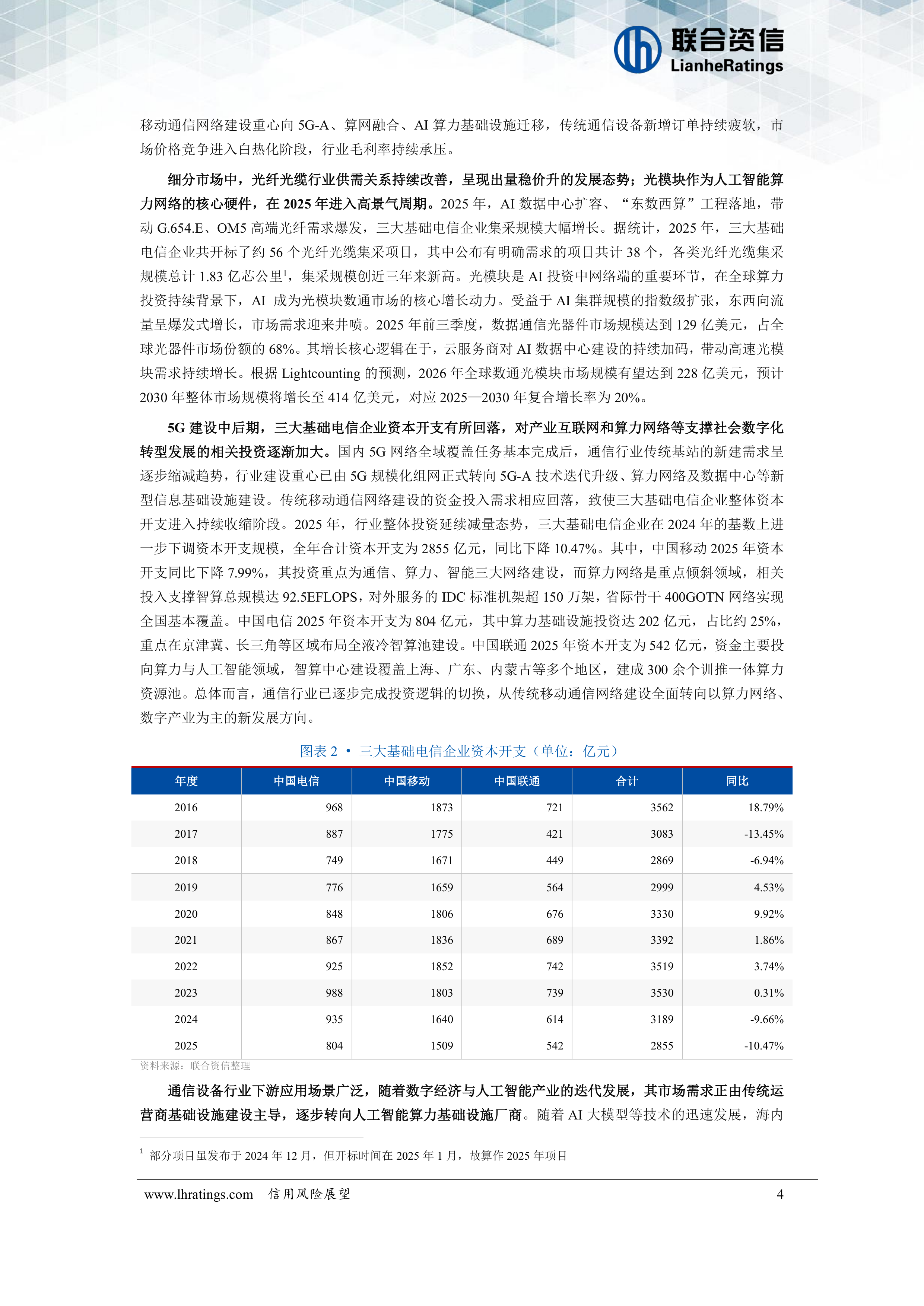 通信设备行业信用分析报告（2026）-联合咨信 第5页