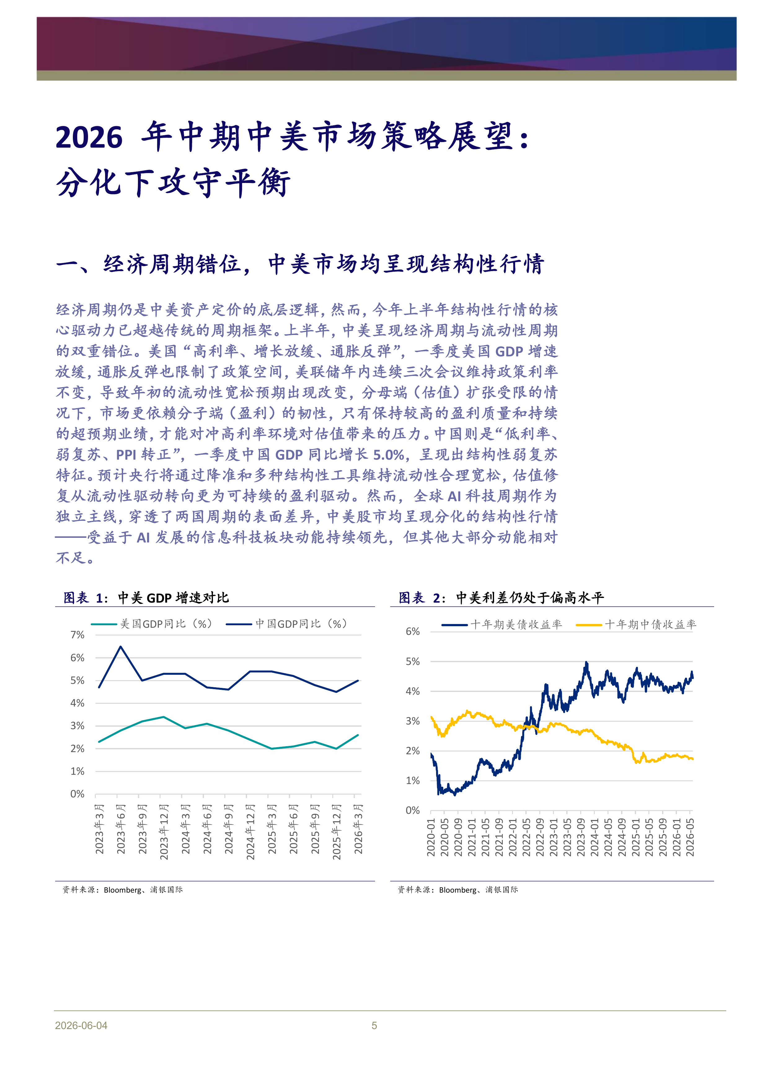 2026年中期中美市场策略展望：分化下攻守平衡-浦银国际证券 第5页