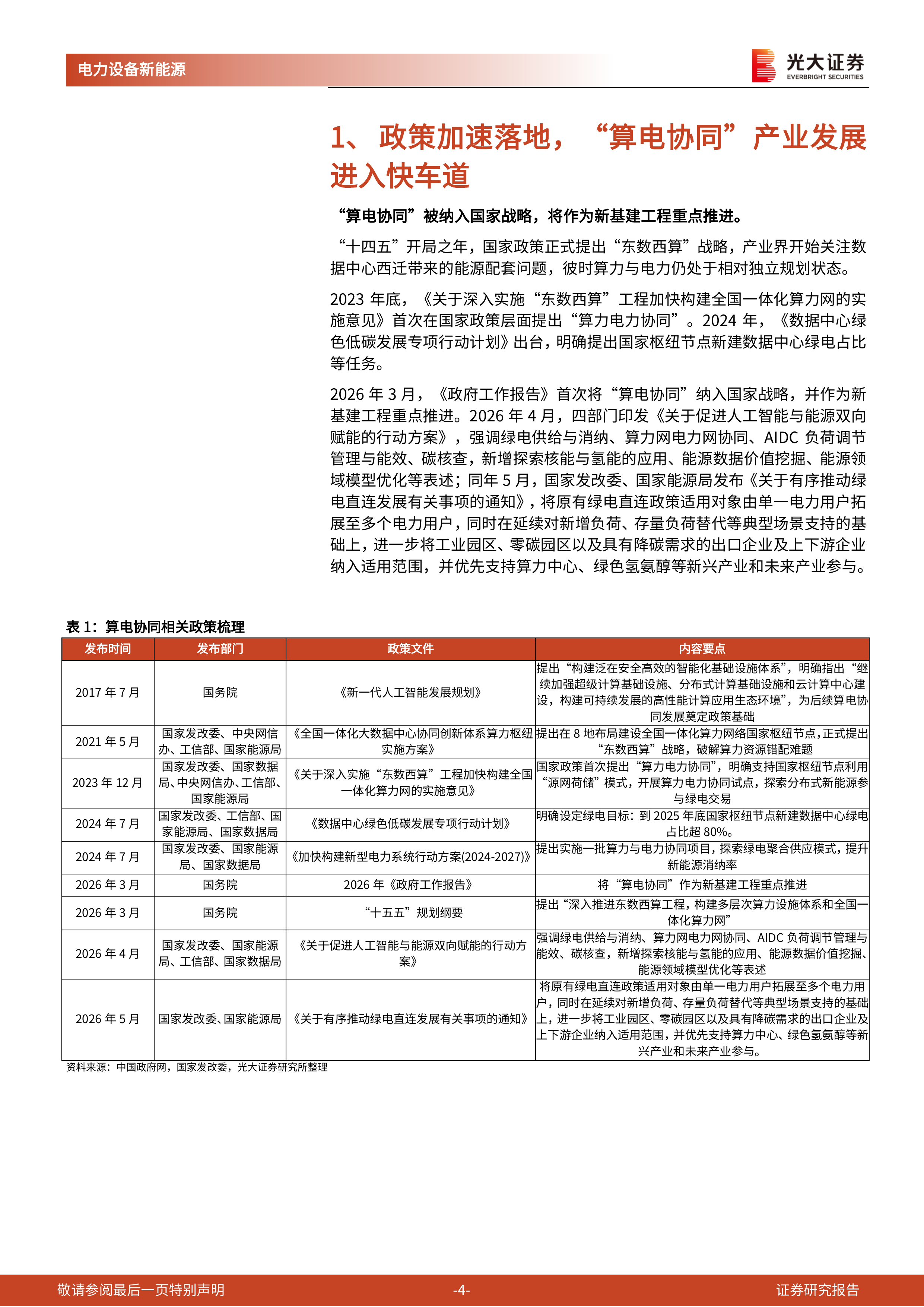 电力AI系列报告六：算电协同：双网融合，价值重构-光大证券 第4页