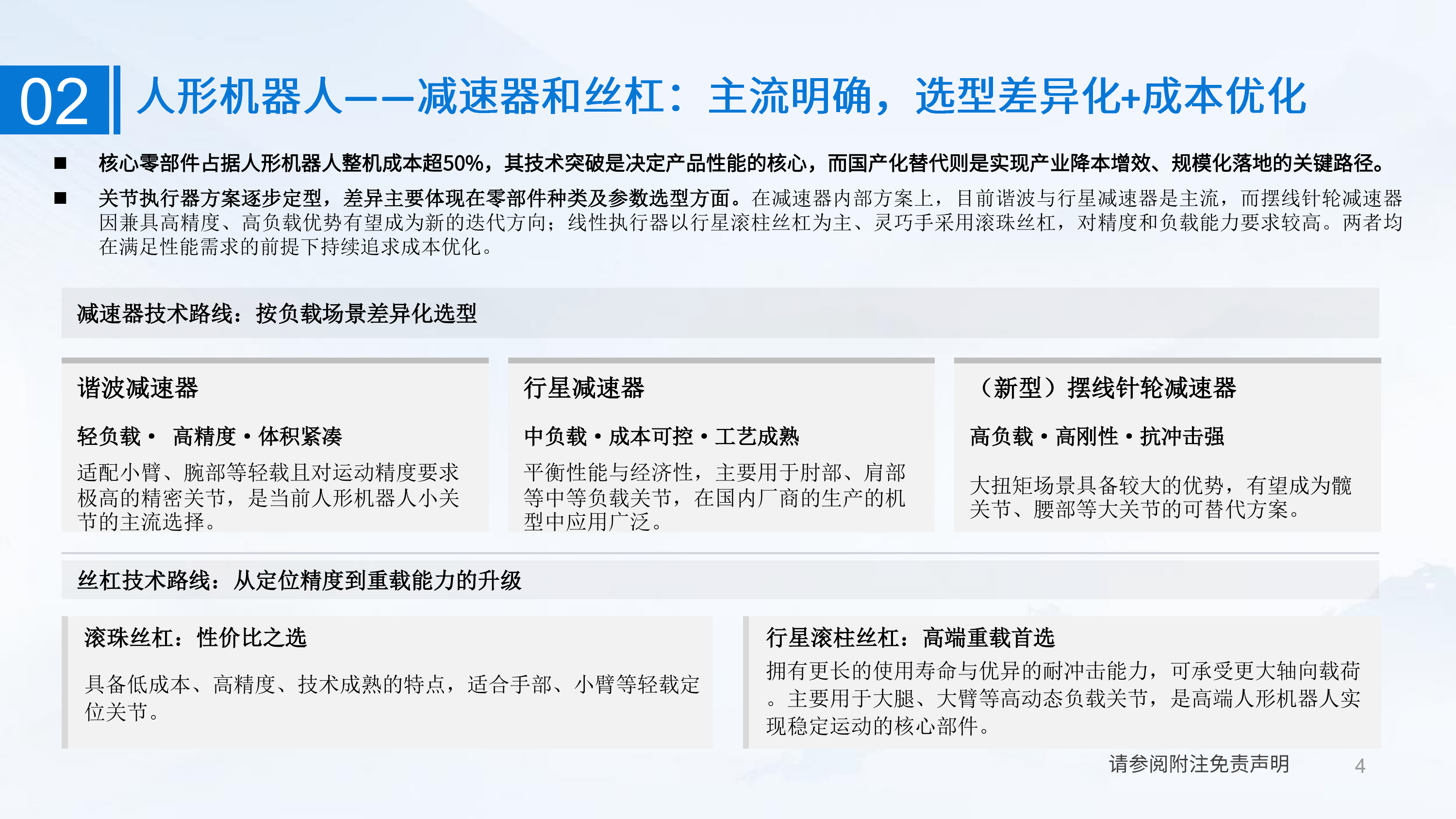 技术壁垒与发展路径：人形机器人核心零部件-国泰海通 第4页
