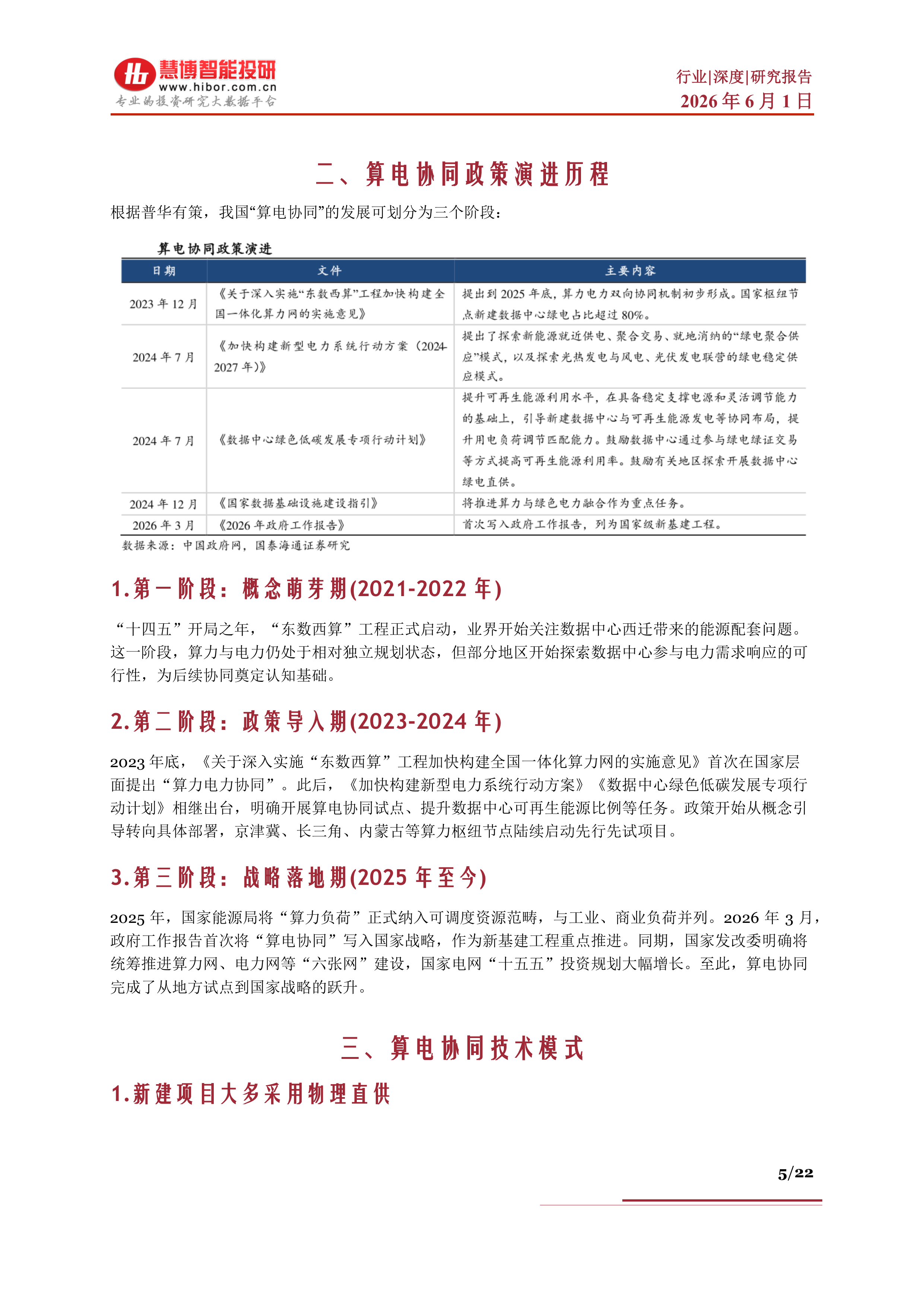 算电协同行业深度：政策演进、市场空间、受益方向、产业链及相关公司深度梳理-慧博智能投研 第5页