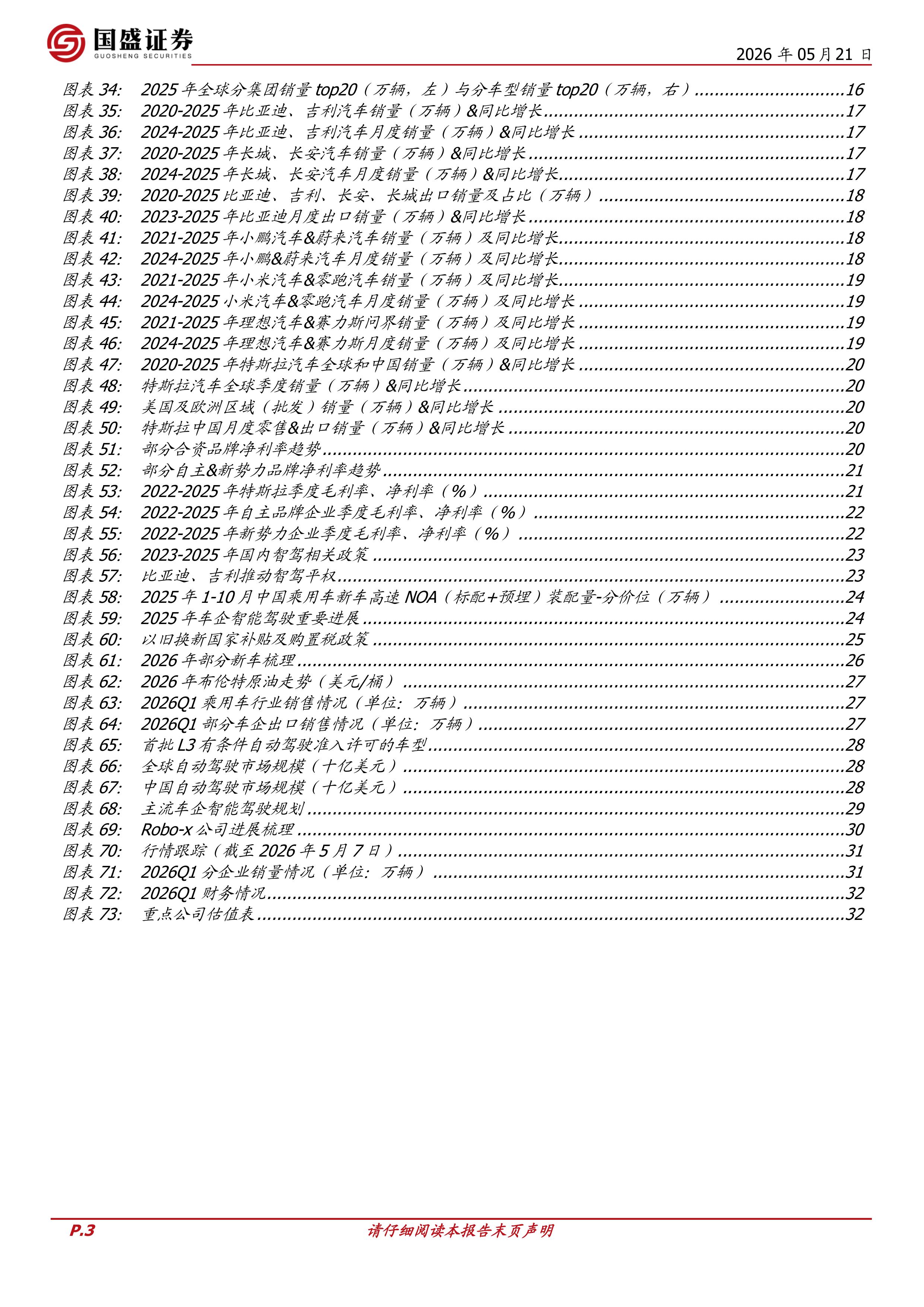 乘用车专题：自主格局强化，出口势头强劲-国盛证券 第3页