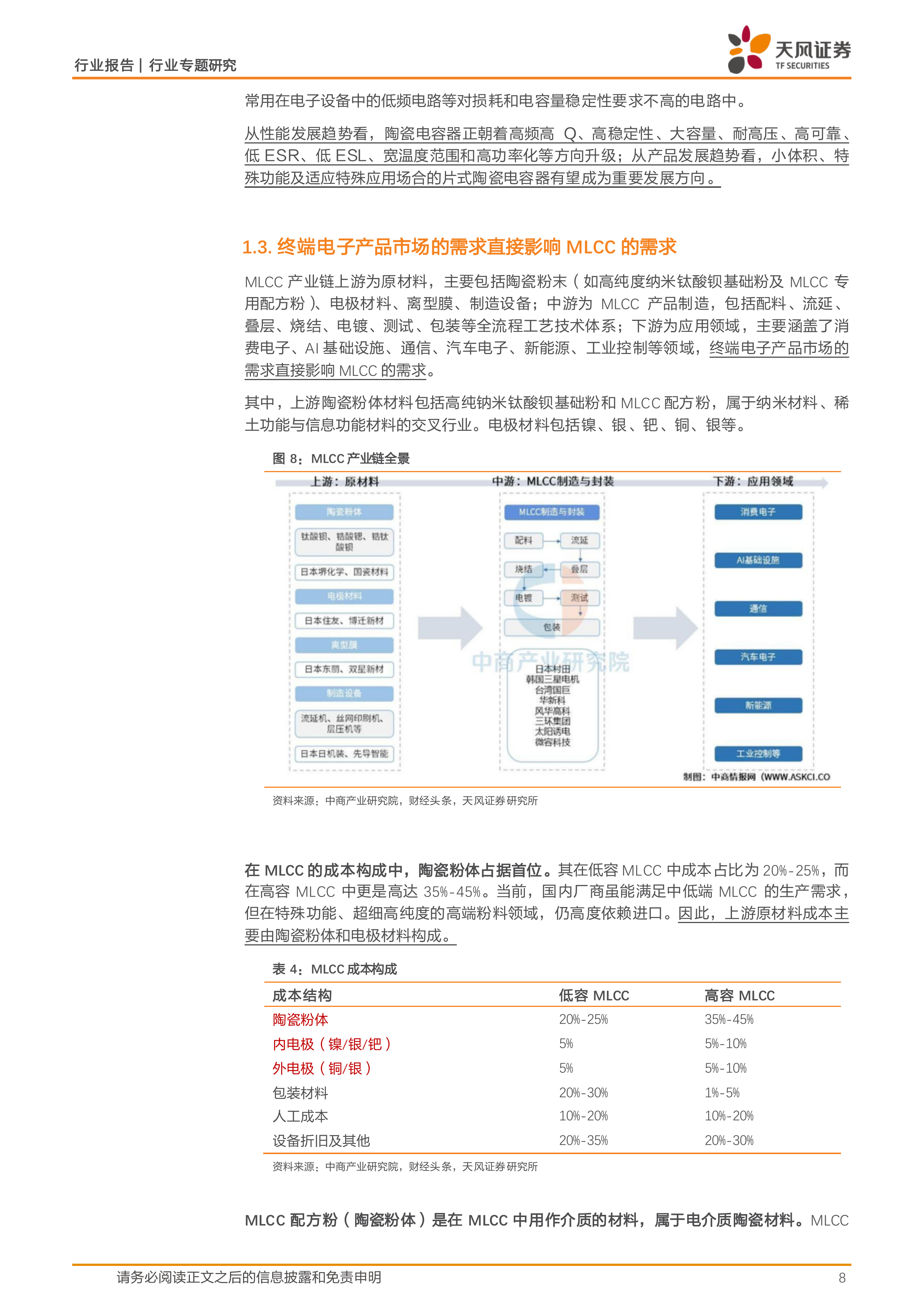 天风证券-非金属新材料行业MLCC专题研究之一：AI与汽车共驱景气上行，高端供需趋紧打开涨价空间-260630 第8页