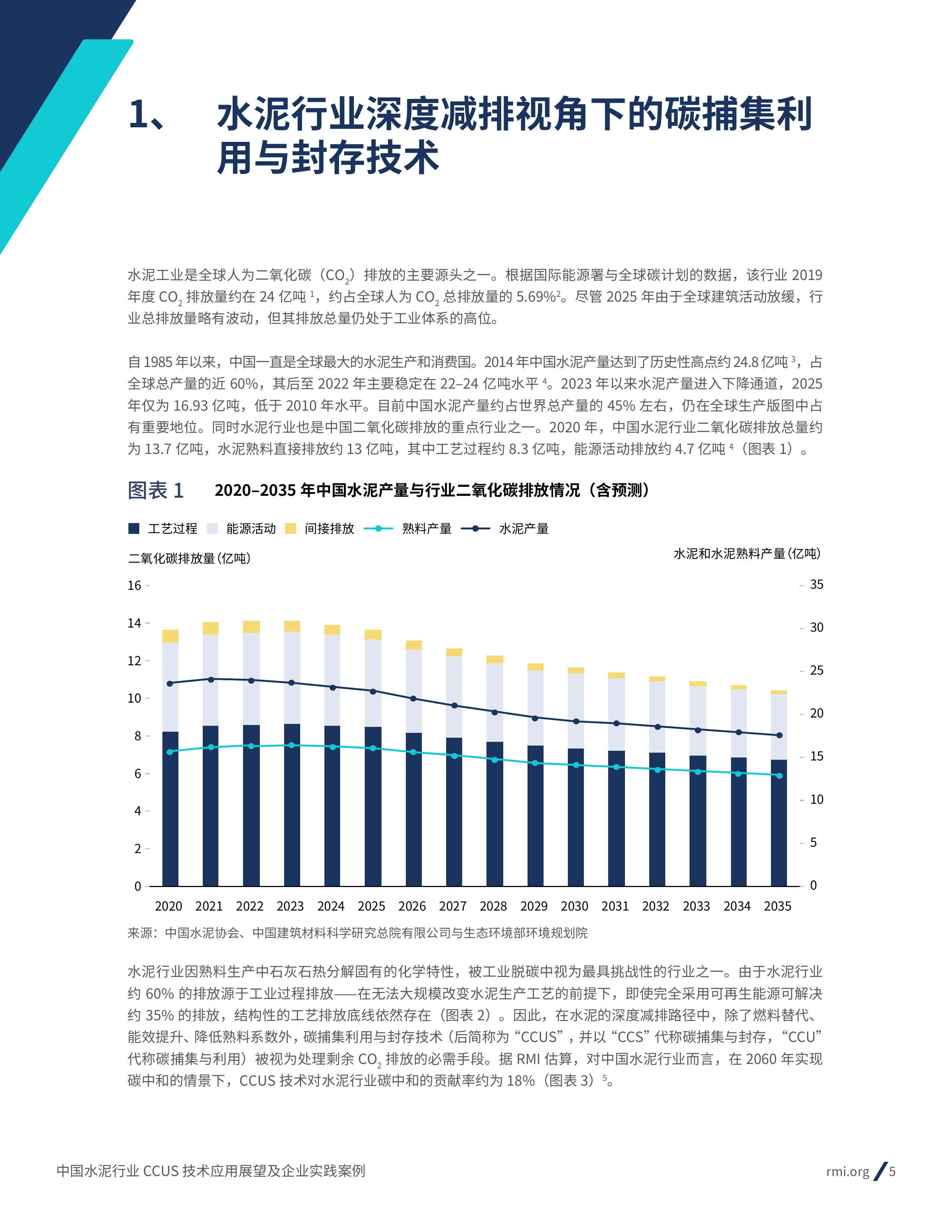 2026年中国水泥行业CCUS技术应用展望及企业实践案例-RMI落基山研究所 第5页